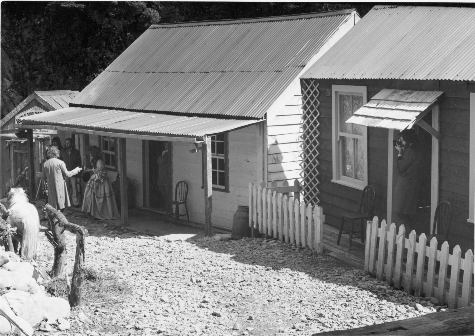 Staglands Wildlife Reserve; display of old houses. [P2-454-898]