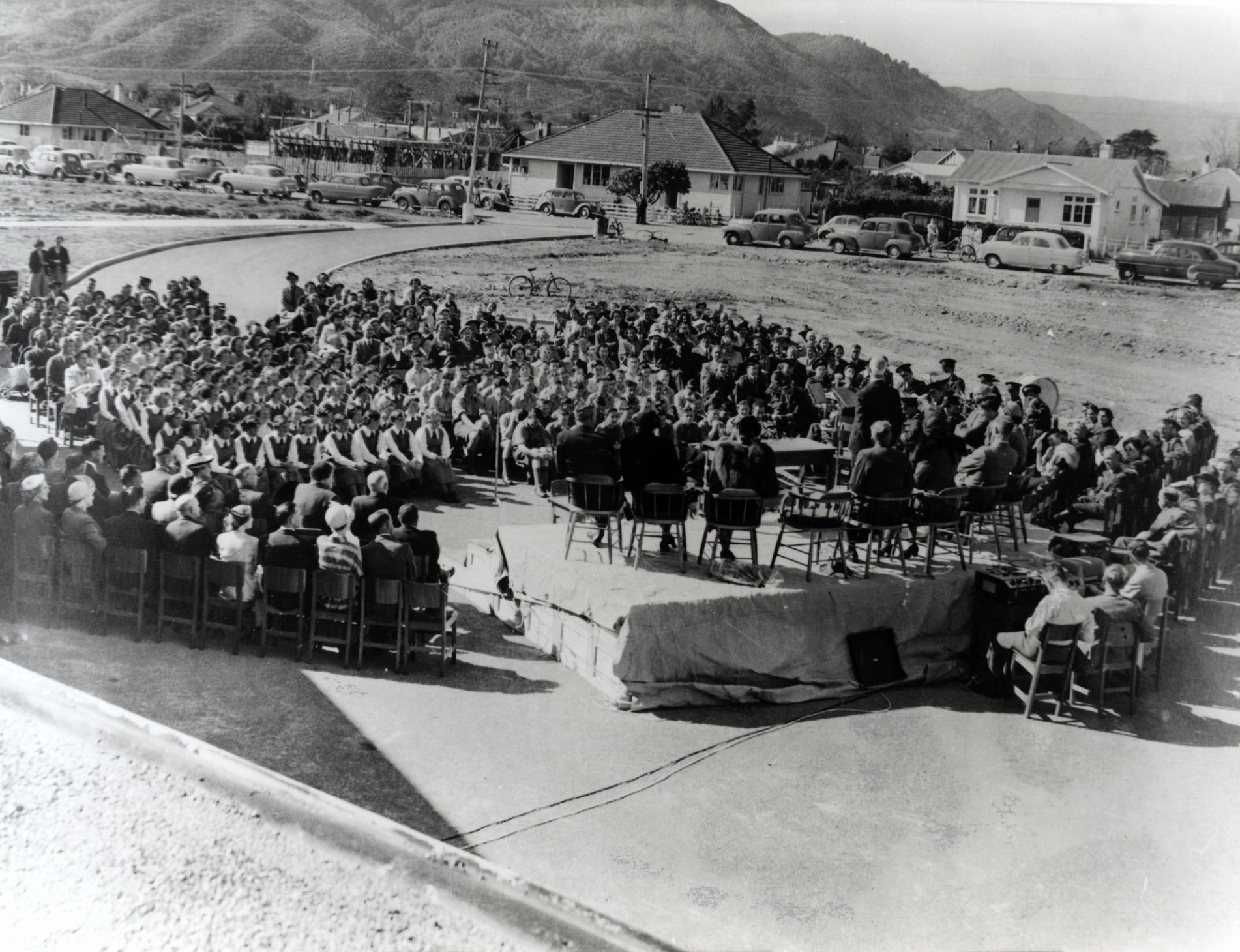 Heretaunga College; official opening day, September 25, 1954.