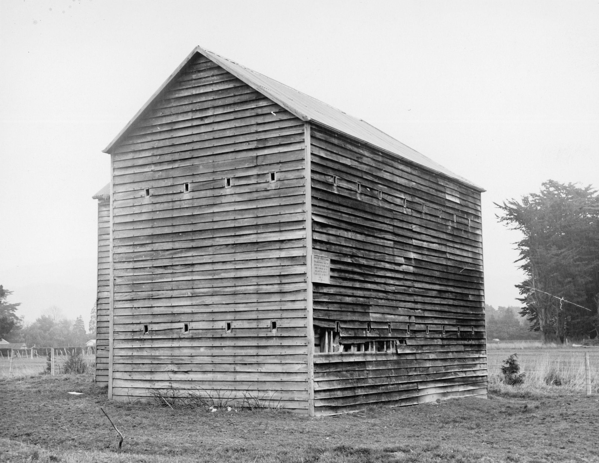 Blockhouse; exterior, prior to restoration.