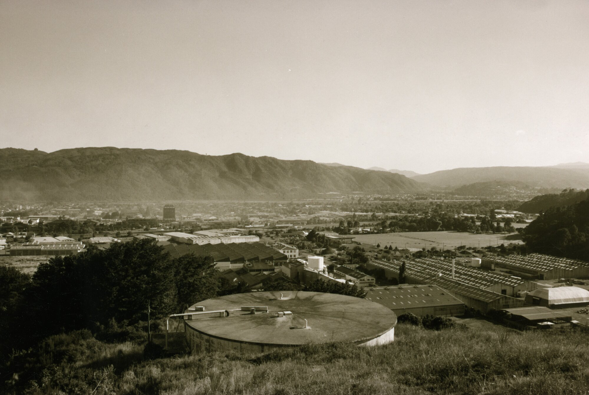 Upper Hutt; looking north from Wallaceville Hill Road.