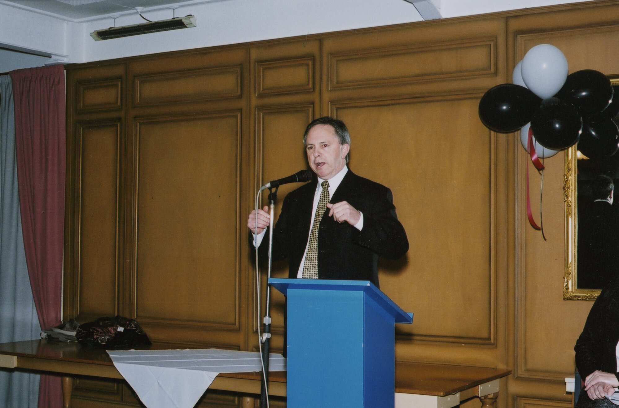 Rex Kirton's farewell, Wellington Racing Club; Paul Swain, M P..