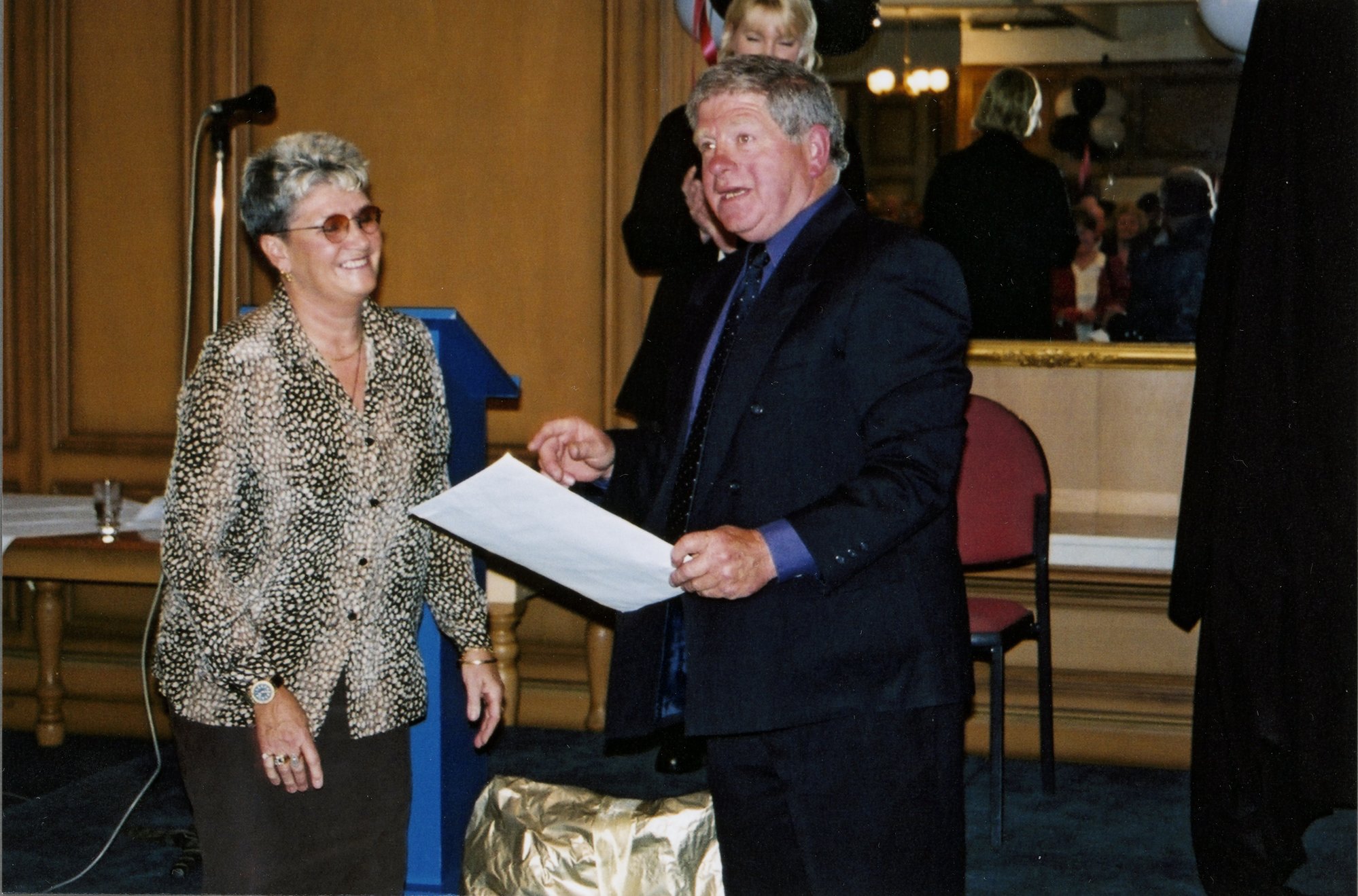 Rex Kirton's farewell, Wellington Racing Club; Caryll Moffatt, Rex Kirton.