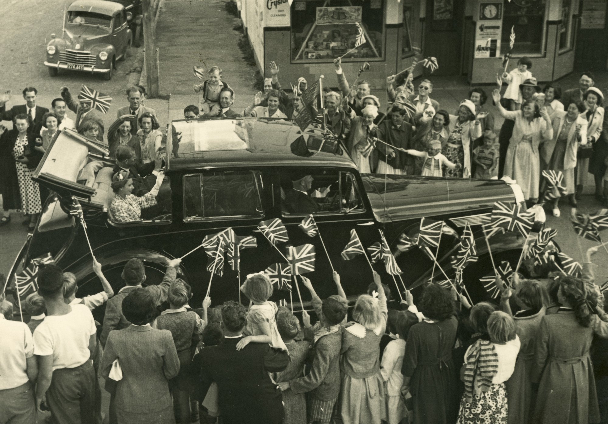 Royal tour 1954; Queen Elizabeth II and the Duke of Edinburgh