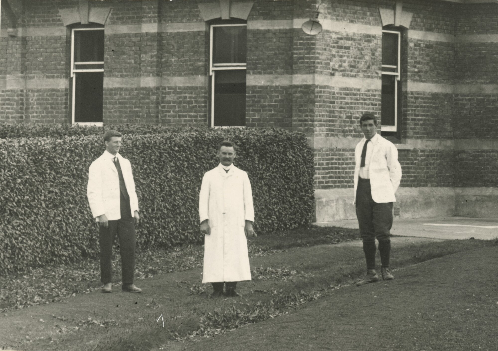 Wallaceville Research Centre staff, 1914; Fred Smith, John Kerrigan (District Superintendent), C S M Hopkirk.