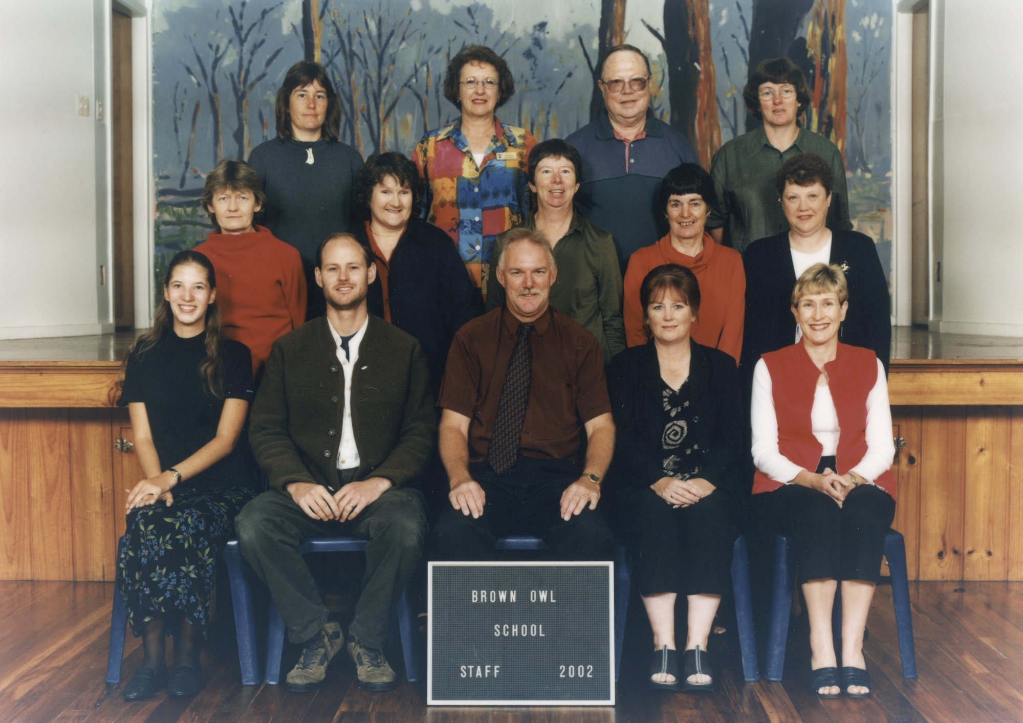Brown Owl School 2002 staff.