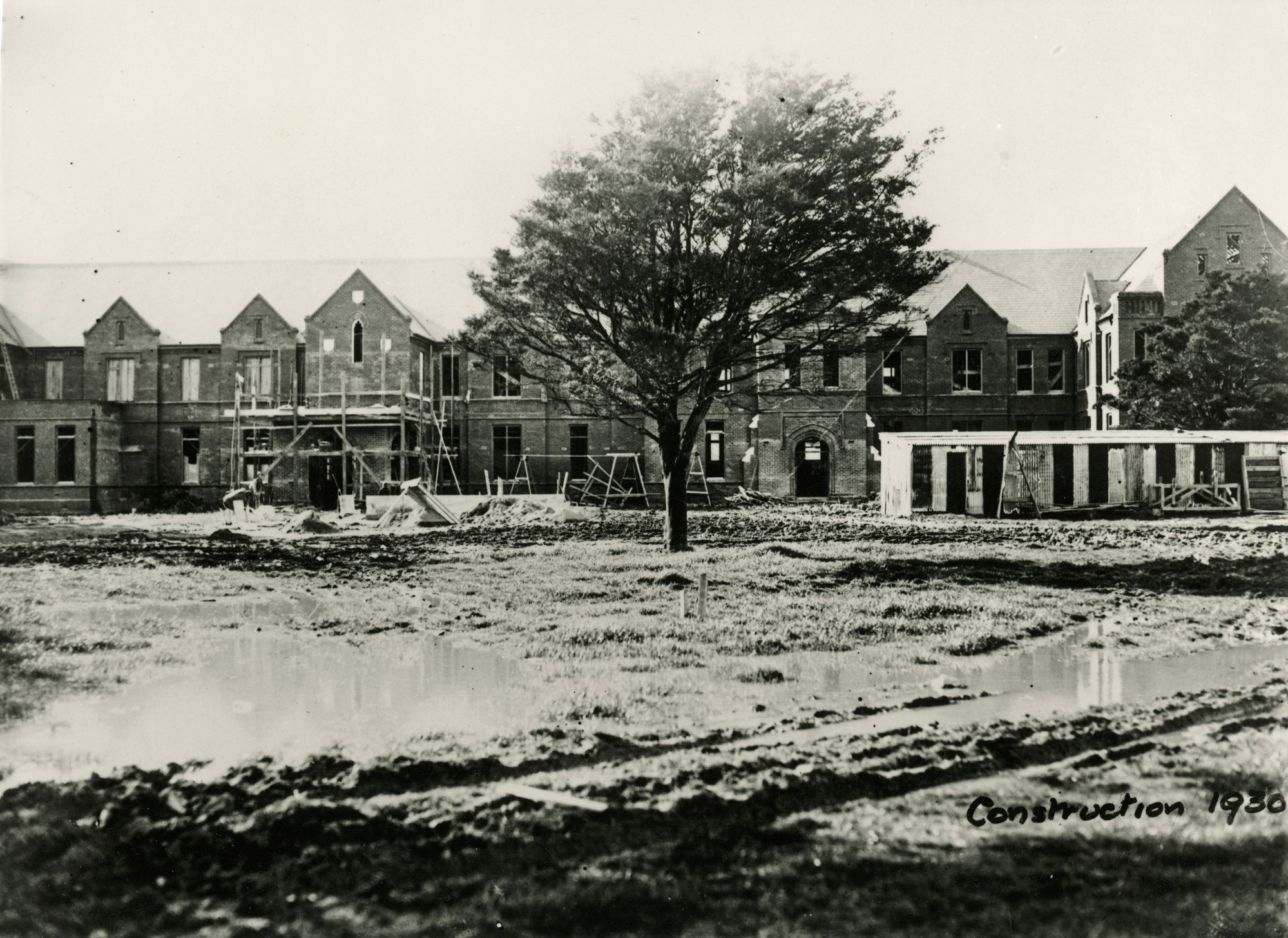 St Patrick's College; construction site from the south, 1930