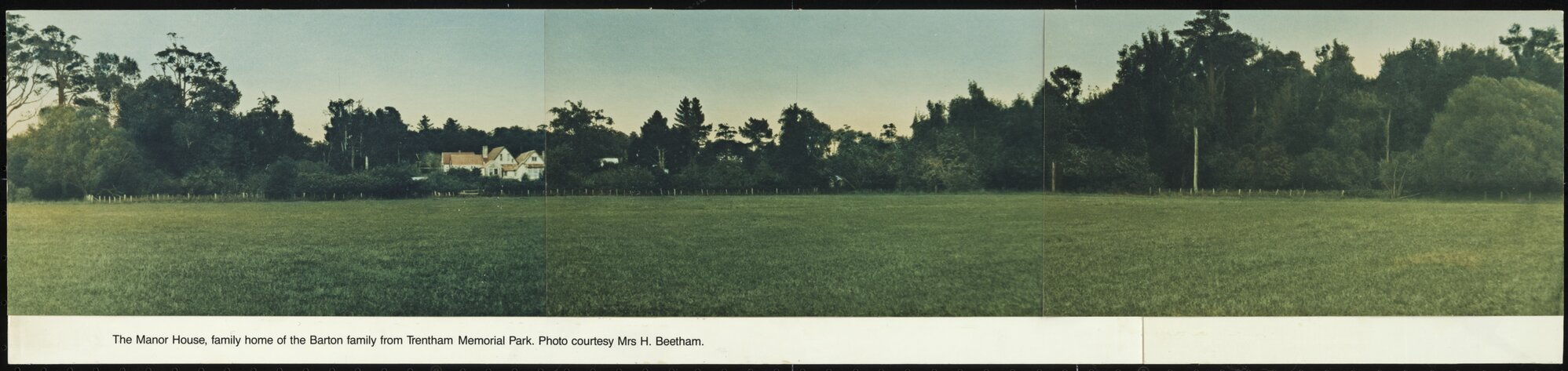 Old house; Barton homestead; 'The Manor House', seen from Memorial Park.