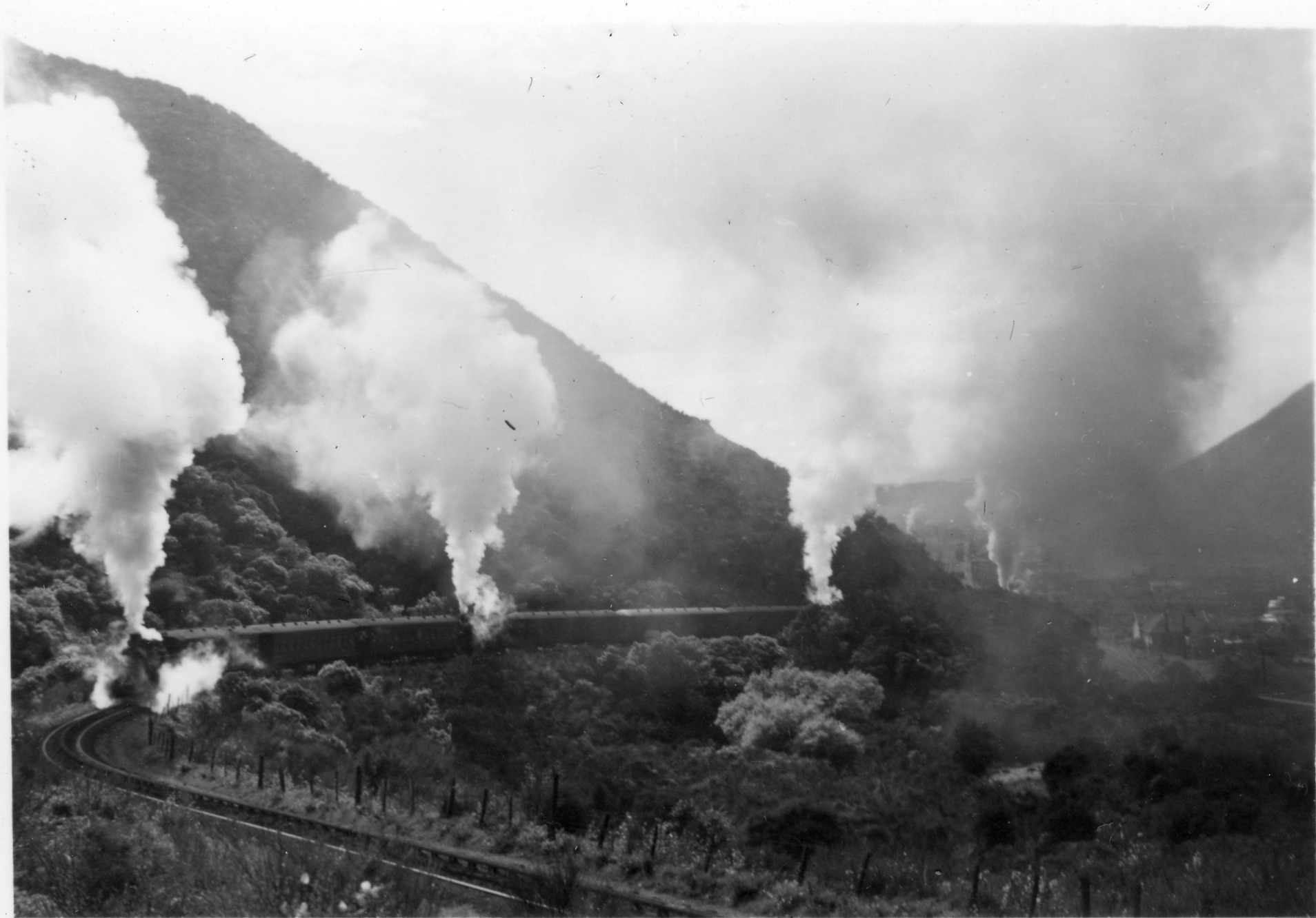 Rimutaka Incline; the last train; five Fell locomotives. [P1-783-2821]