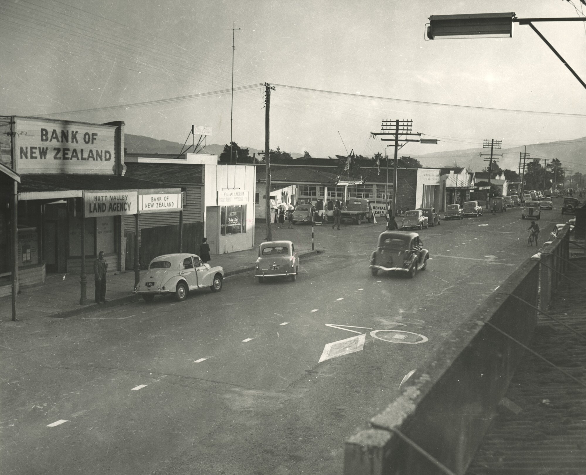 Main Street, south side; south-west view past Princes Street.