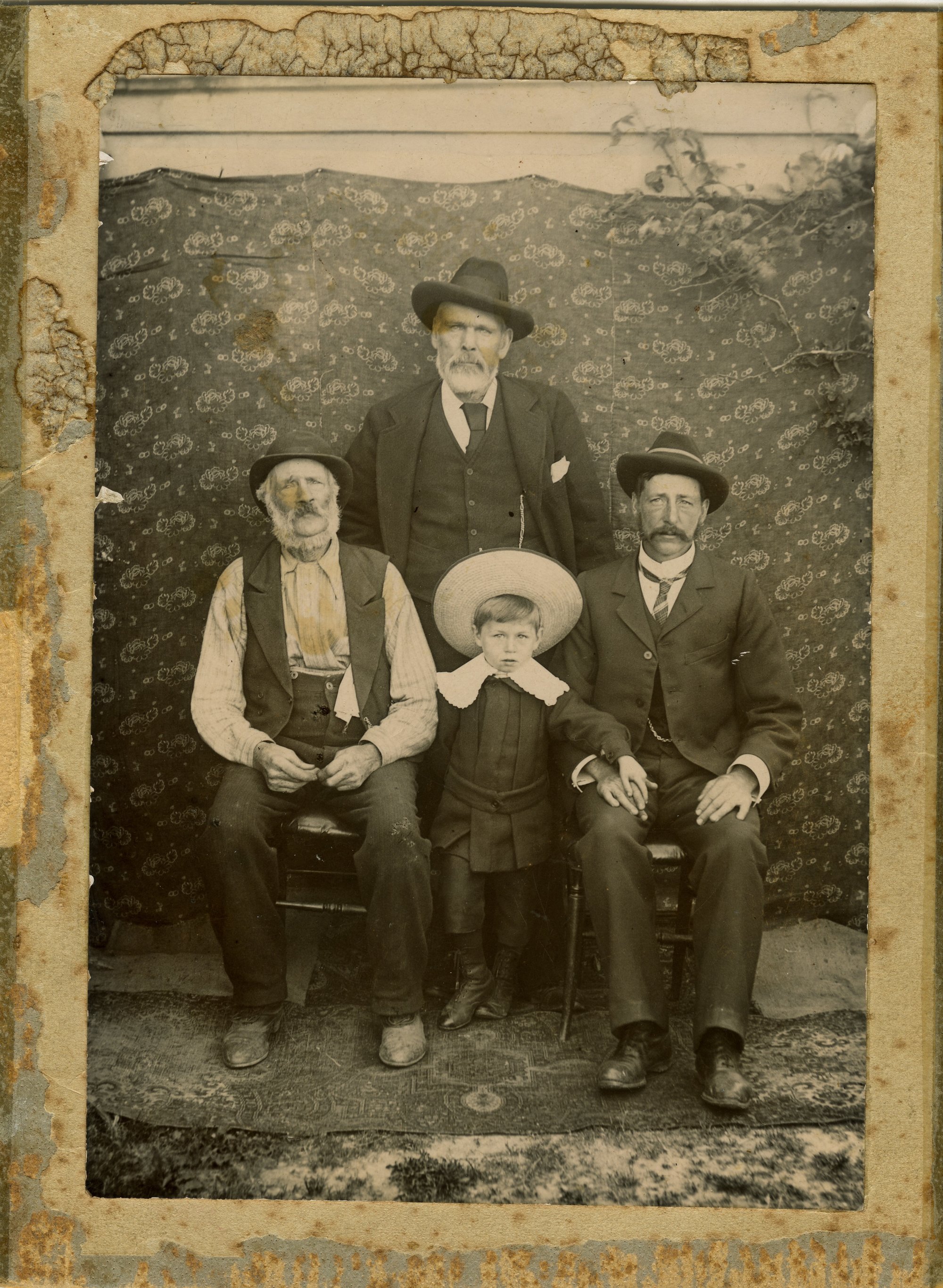 Cooley family; Isaac, sons James Edmund and Isaac Ernest, grandson Ernest William.