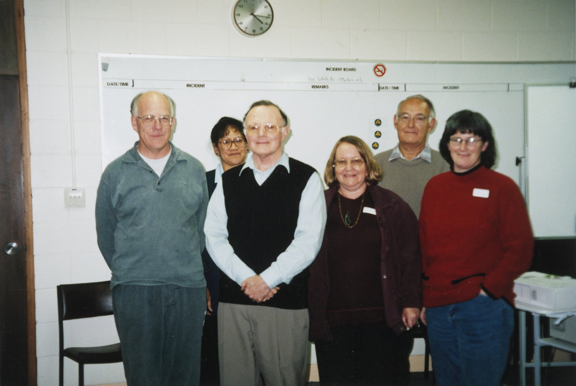 Oral history training; Linda Evans, Meri Ahpene, David Lee-Smith, Liz Allen, Kevin Brown, Nicola Frean.