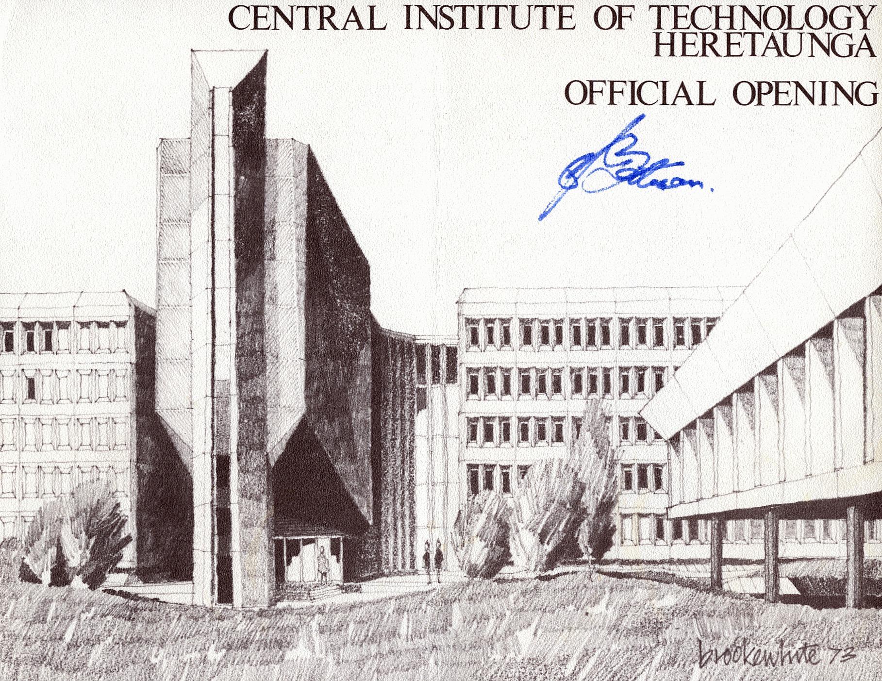 Central Institute of Technology Heretaunga Official Opening by the Prime Minister Norman Kirk