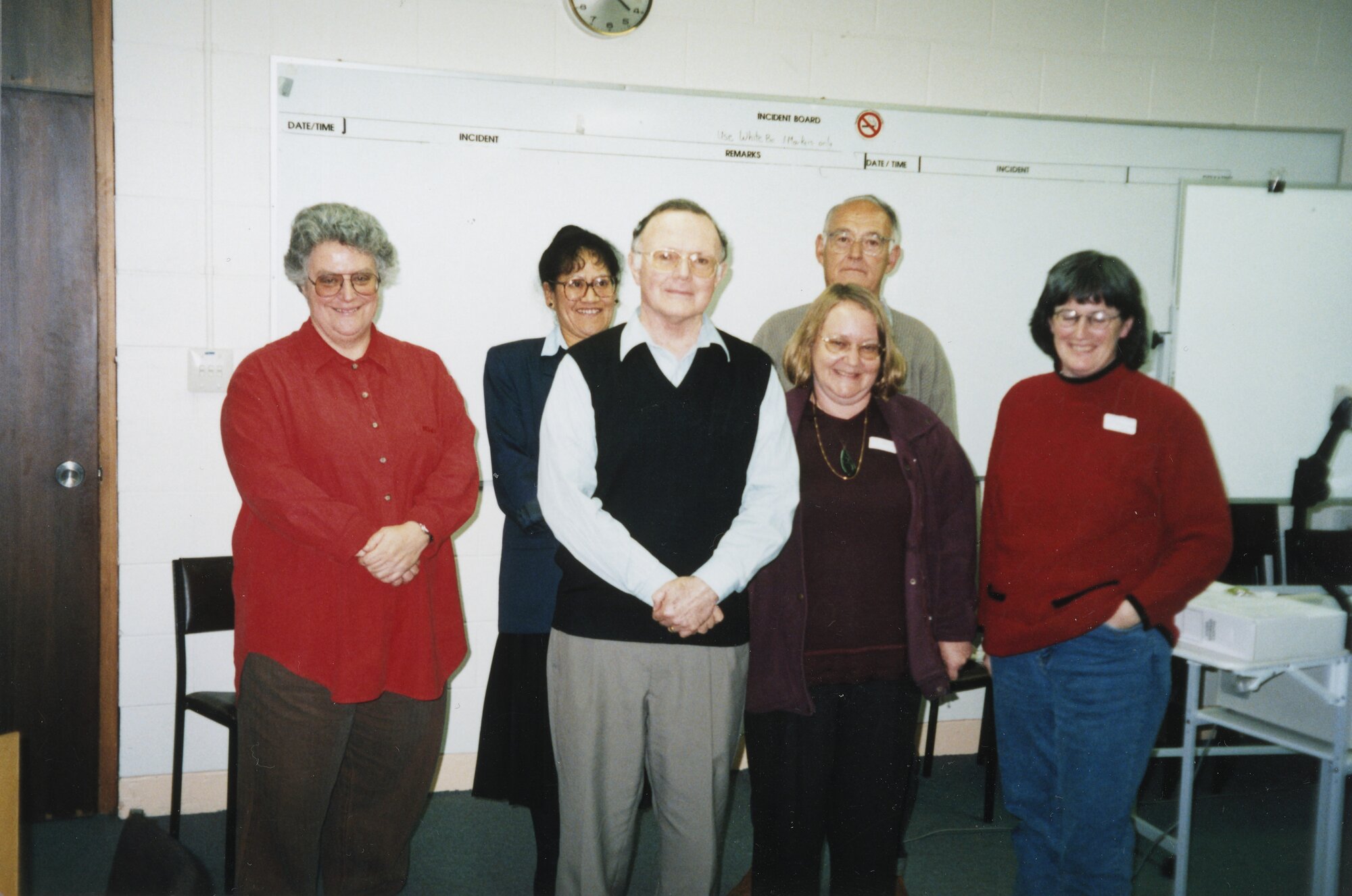 Oral history training; Linda Evans, Meri Ahpene, David Lee-Smith, Liz Allen, Kevin Brown, Nicola Frean.