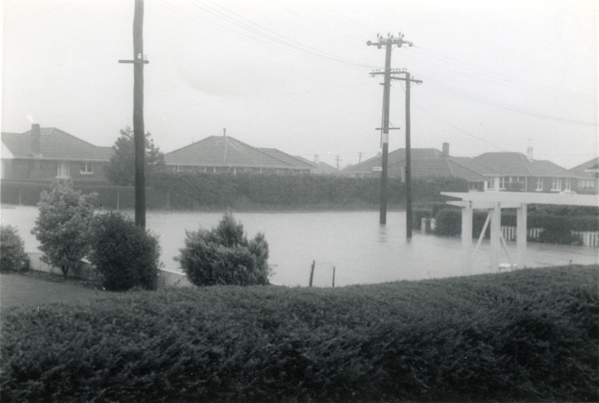 Flood, 1963; Moonshine Road/Hikurangi Street intersection.