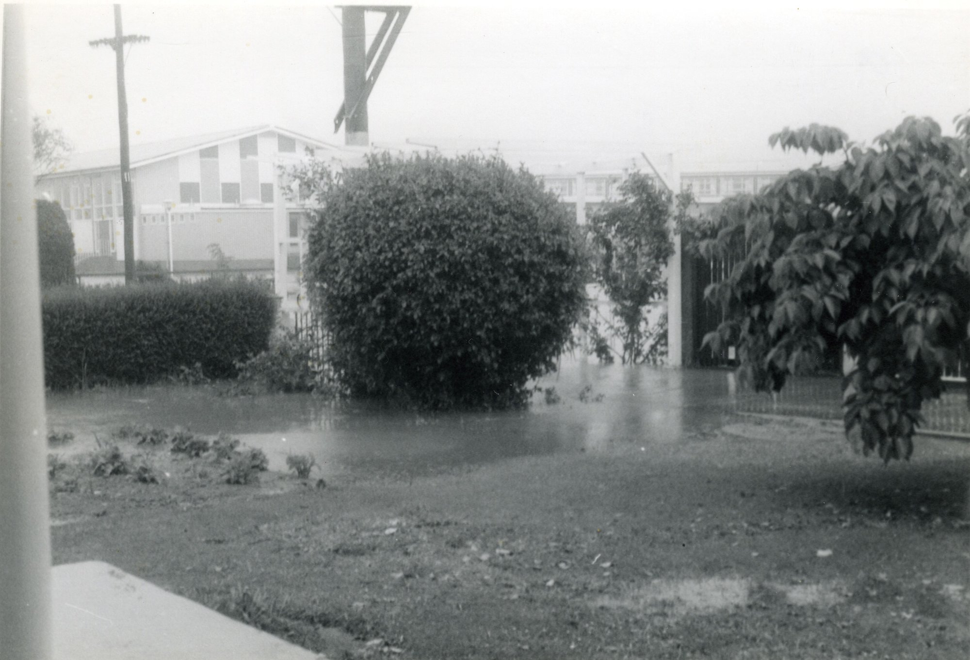 Flood, 1963; water receding from 32 Moonshine Road.