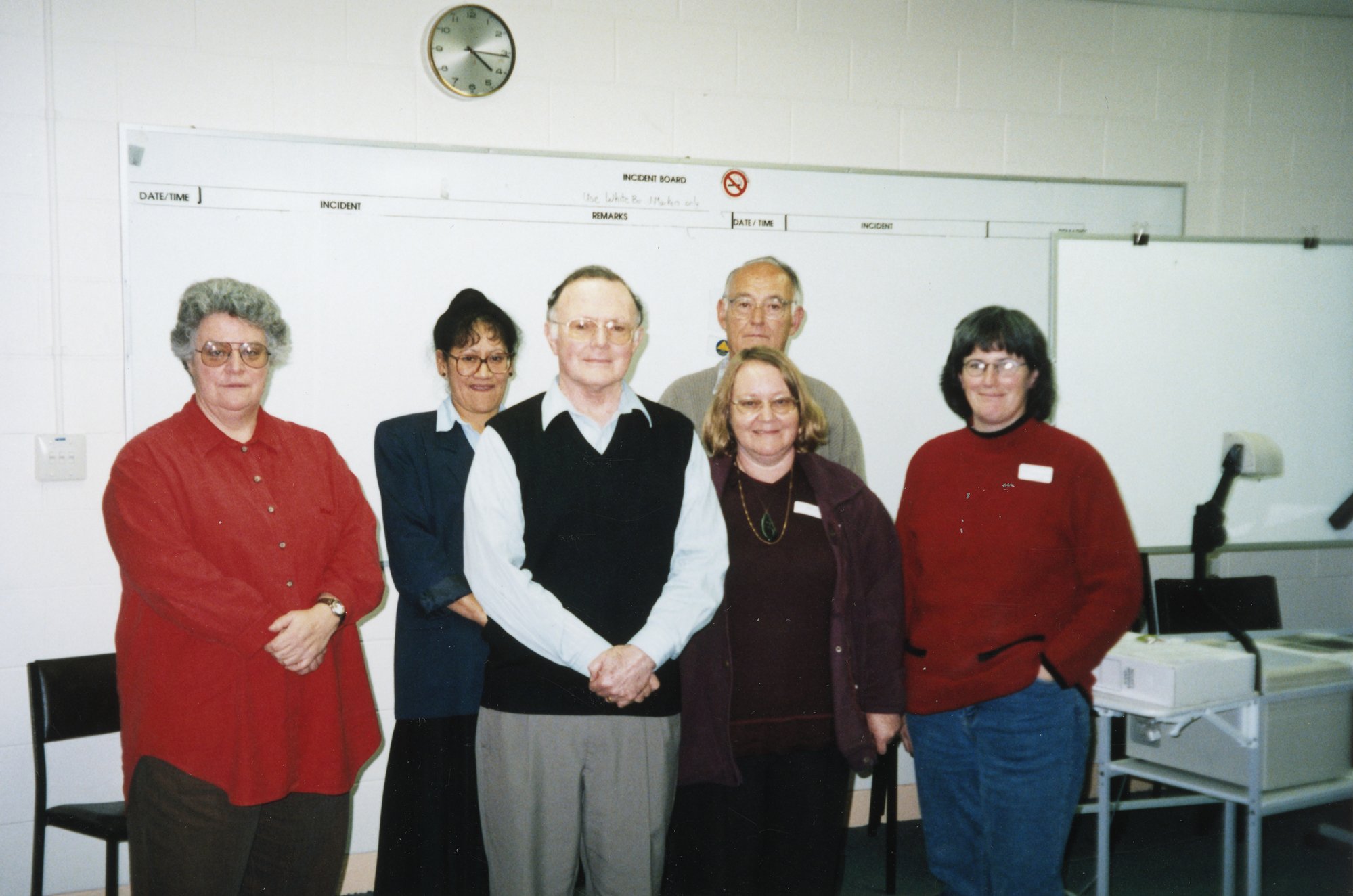 Oral history training; Linda Evans, Meri Ahpene, David Lee-Smith, Liz Allen, Kevin Brown, Nicola Frean.