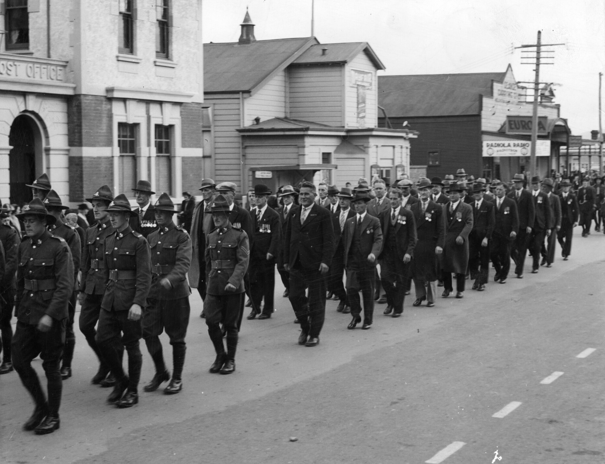 Anzac Day Parade, Main Street, Ca. 1937.