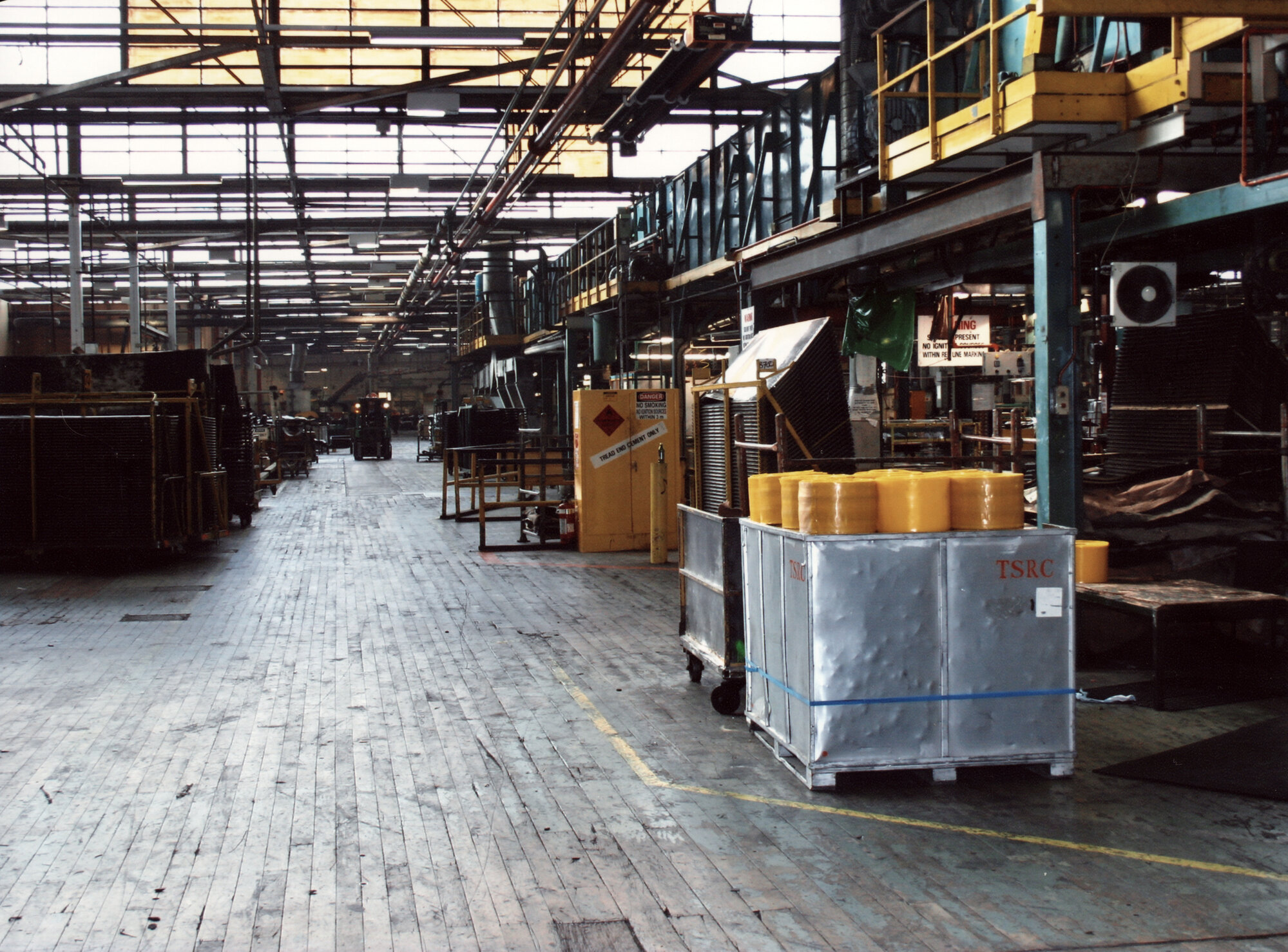 Dunlop tread extrusion; third line, north side, viewed from the west