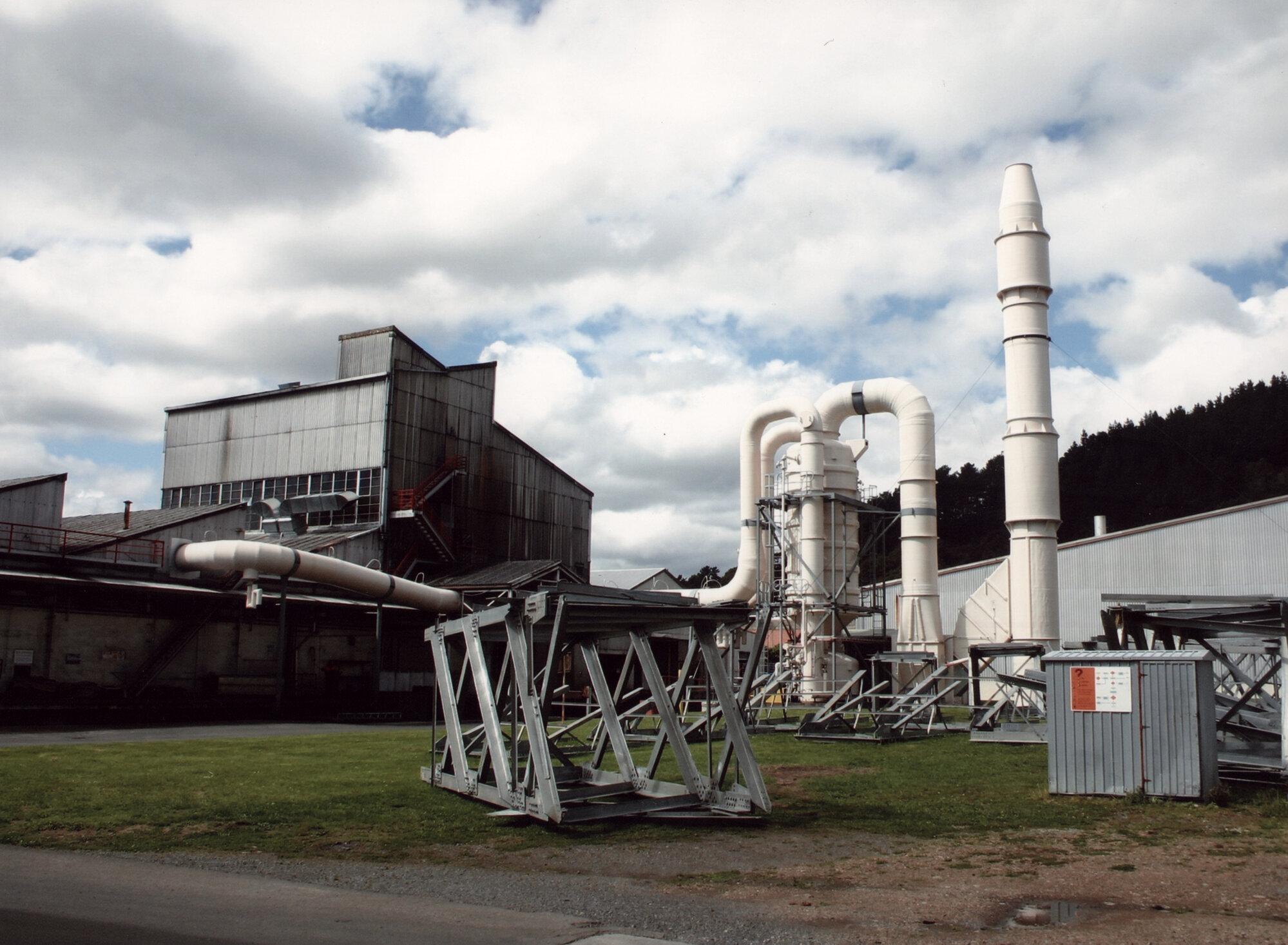 Dunlop raw materials; mixers; fume extraction and 'Banbury' mixer tower