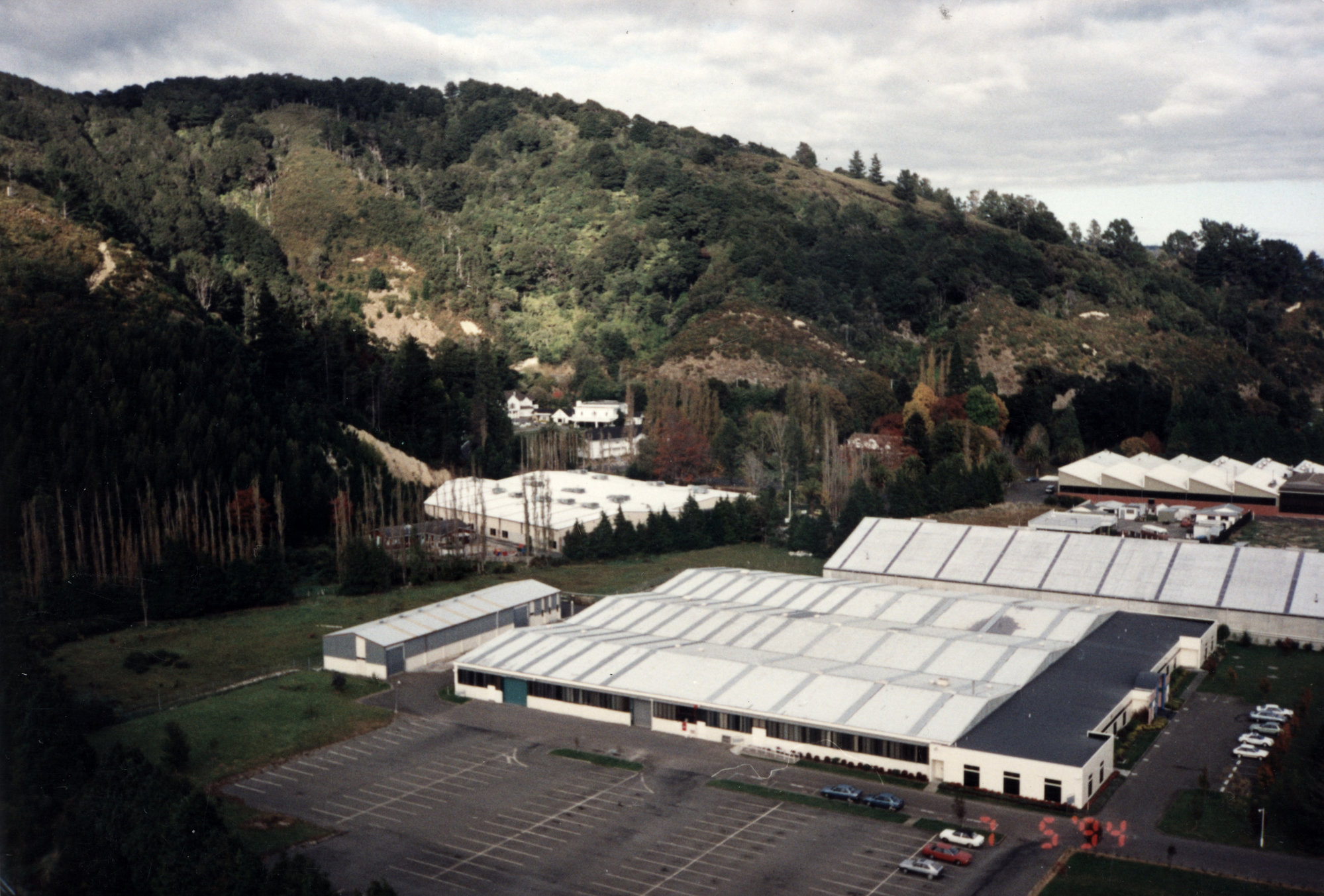 aerial view of lane street area; inland revenue and others