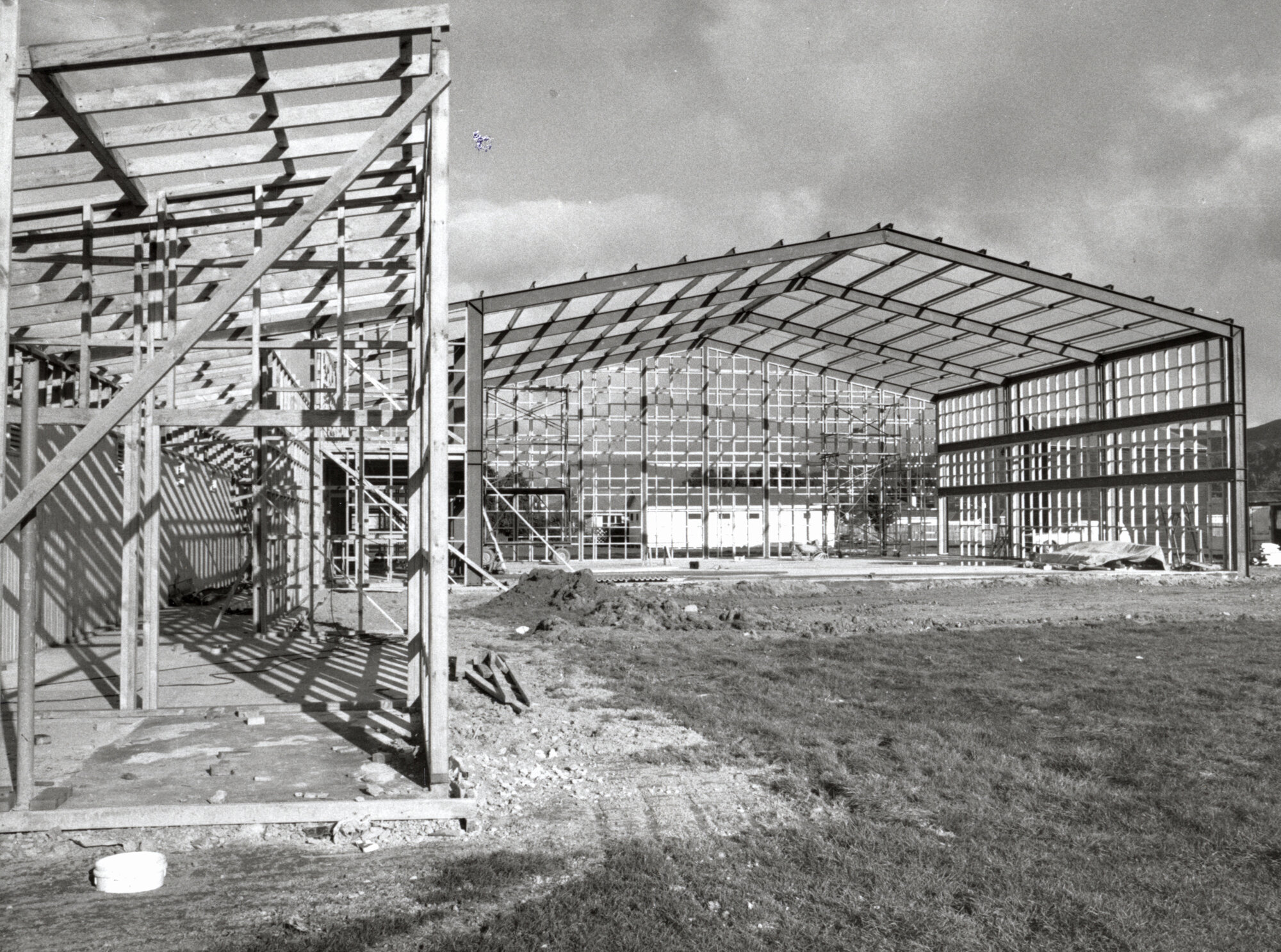 Heretaunga College buildings; gymnasium/Community Sports Centre structure.