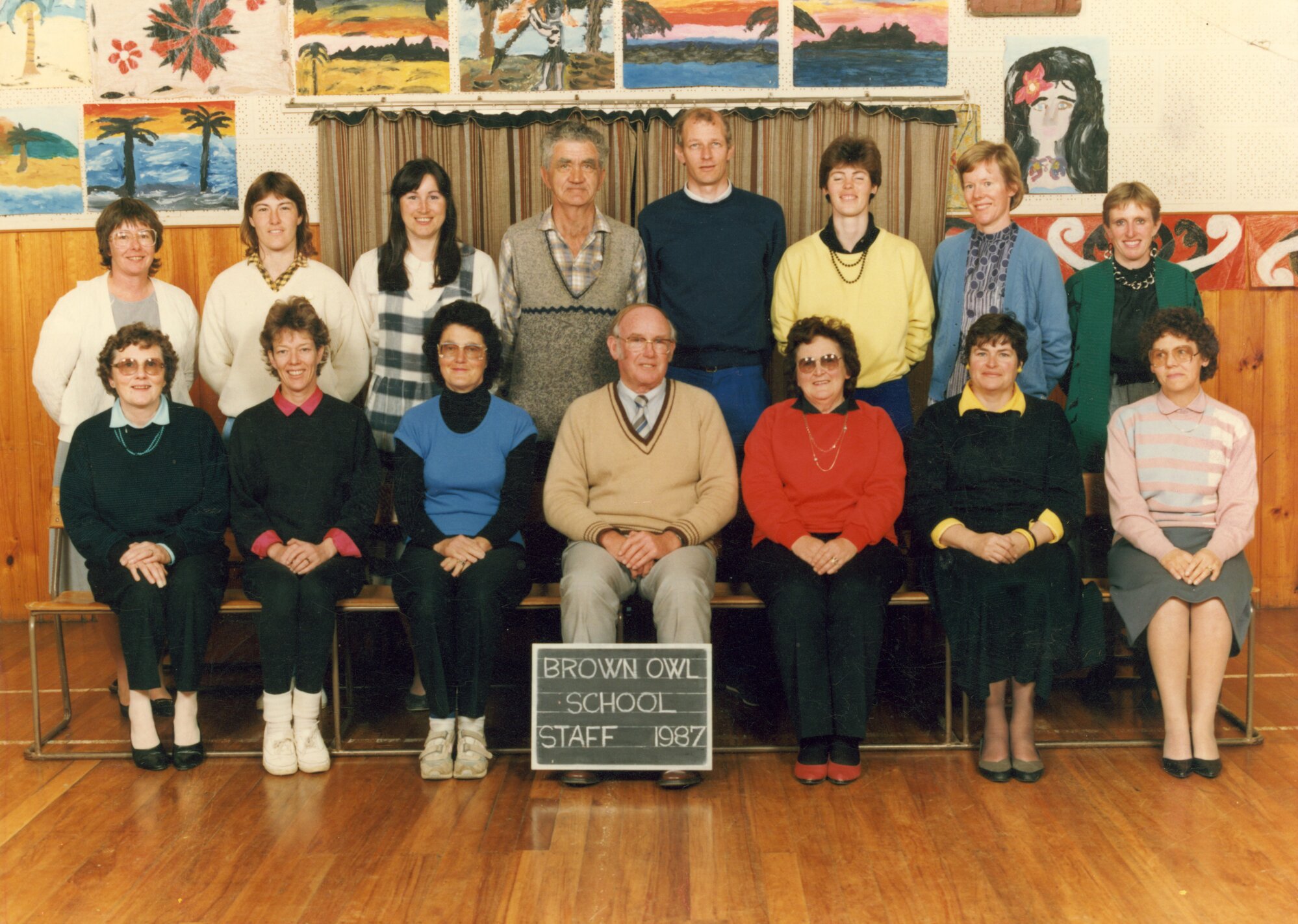 Brown Owl School 1987 staff.