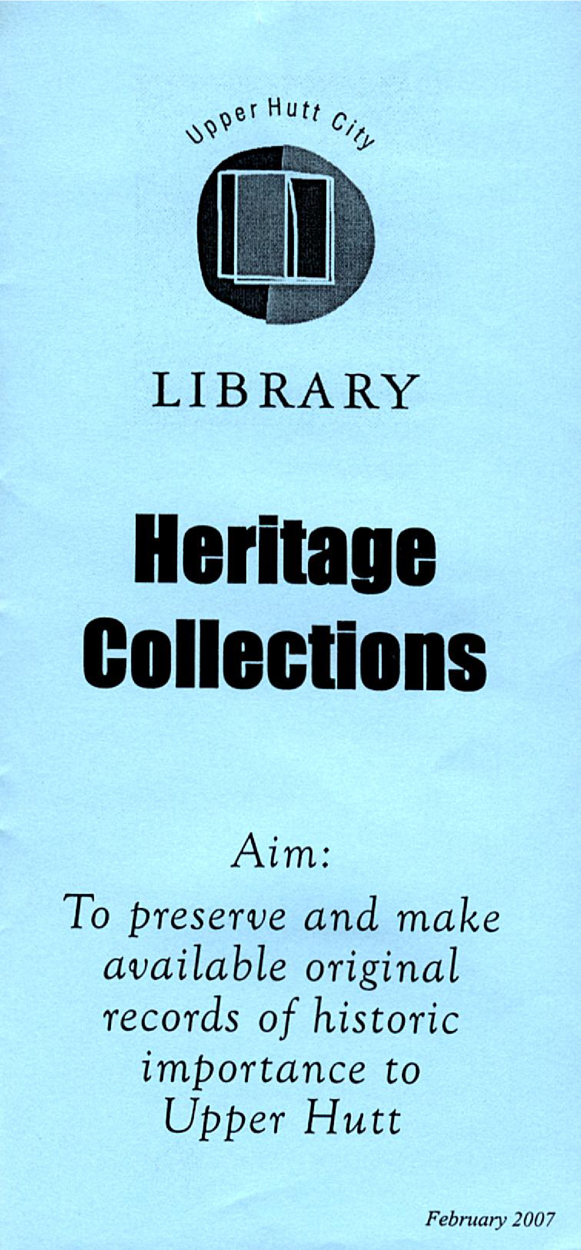 Library Heritage Collections Brochure 2007