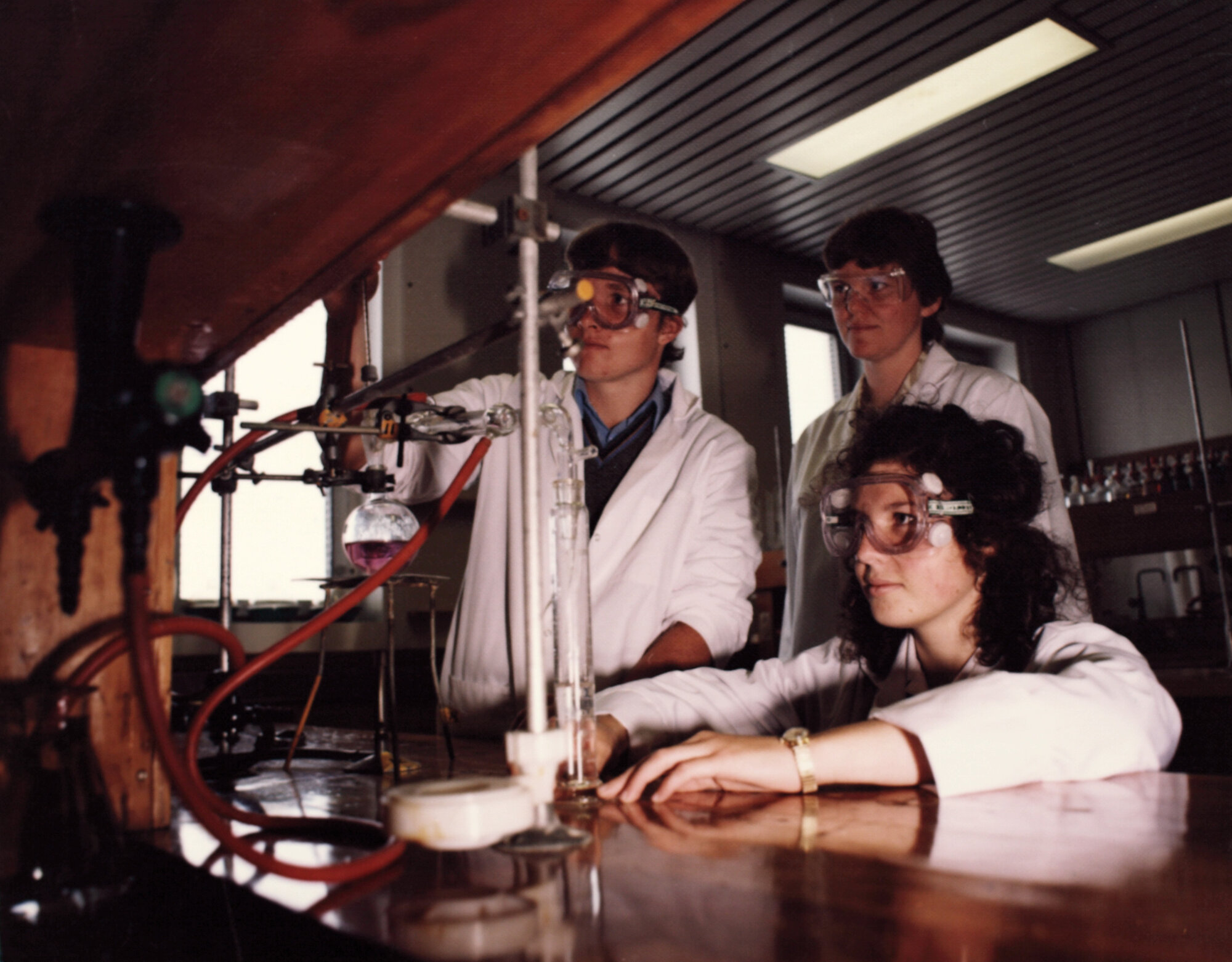 Central Institute of Technology in operation; chemistry laboratory.