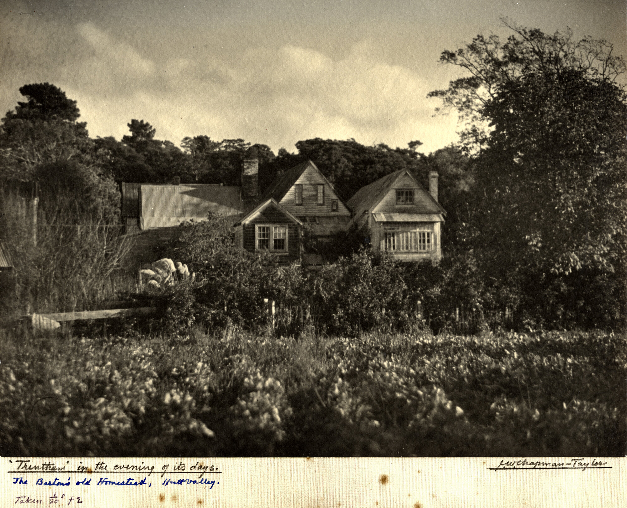 Old house; Barton homestead; 'The Manor House', Trentham; the eastern face.