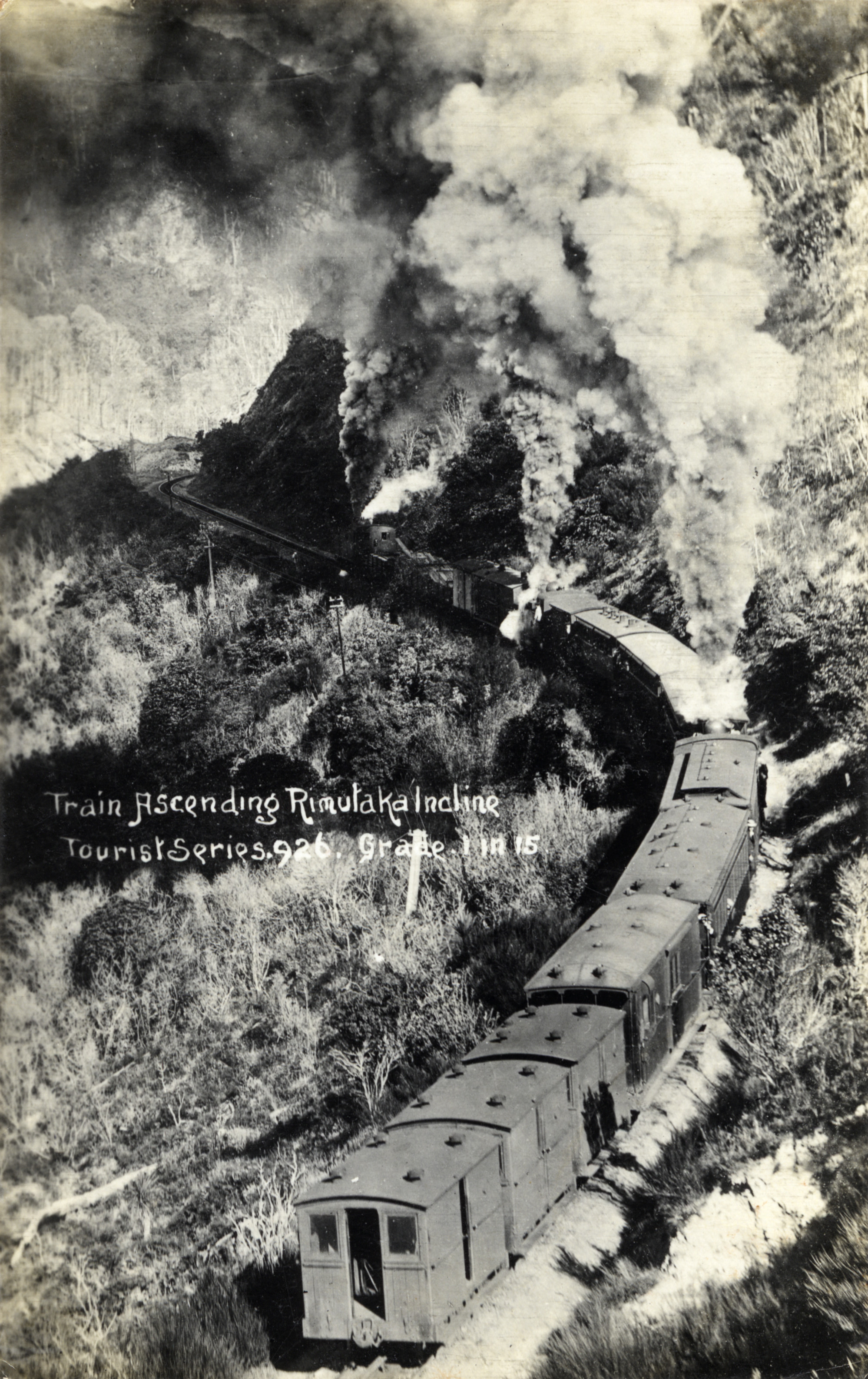 Rimutaka Incline; train ascending. 002