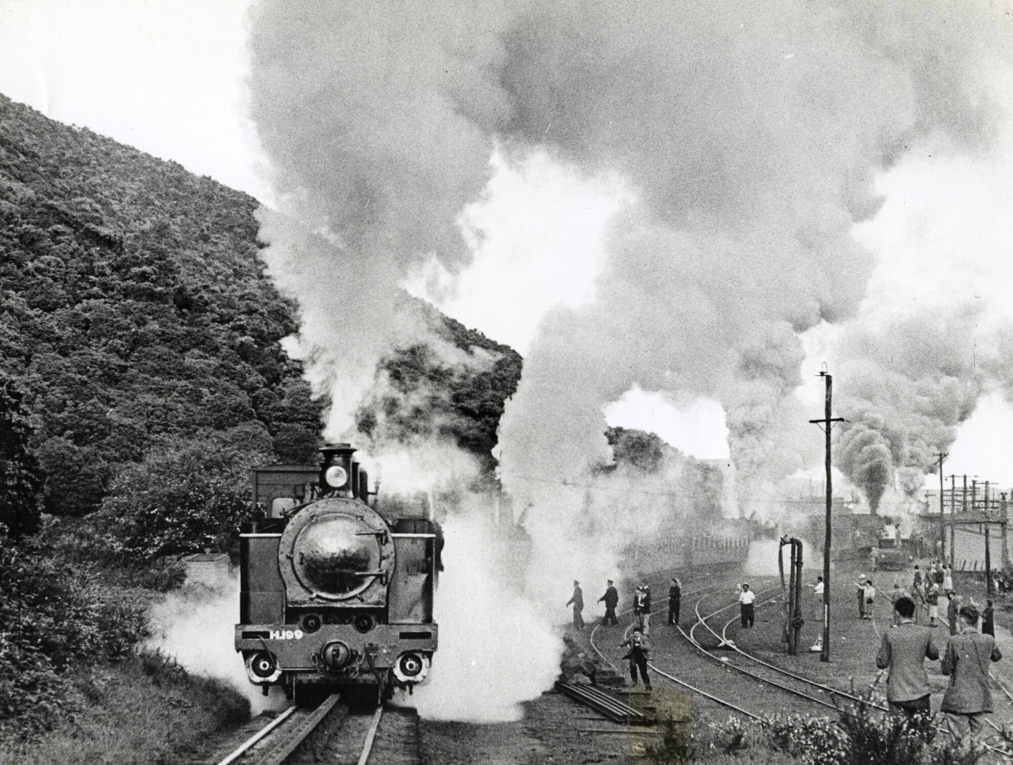 Rimutaka Incline; last train departing Cross Creek, 29 October 1955. 003