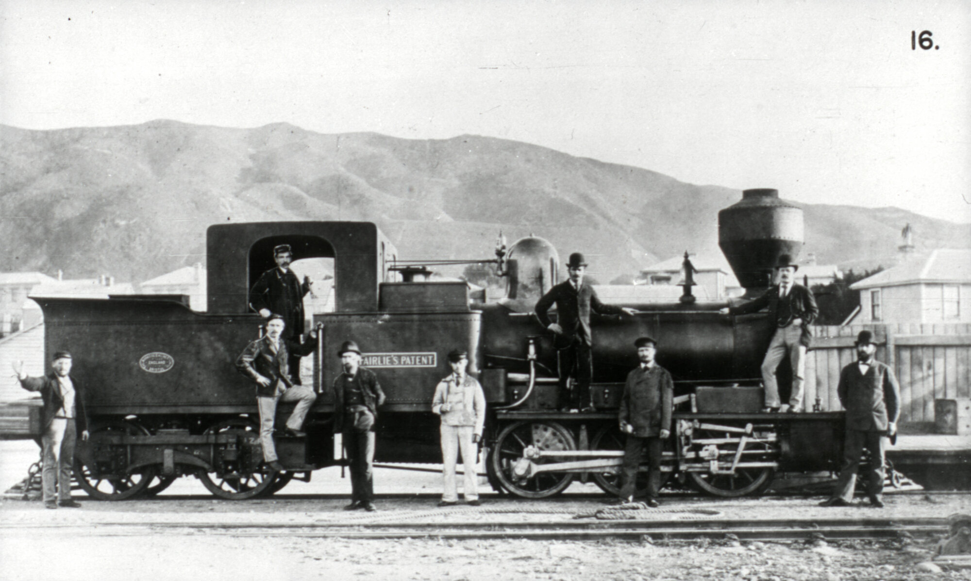 Hutt Valley history 16; New Zealand Railways locomotive, R 0-6-4 T class; number illegible