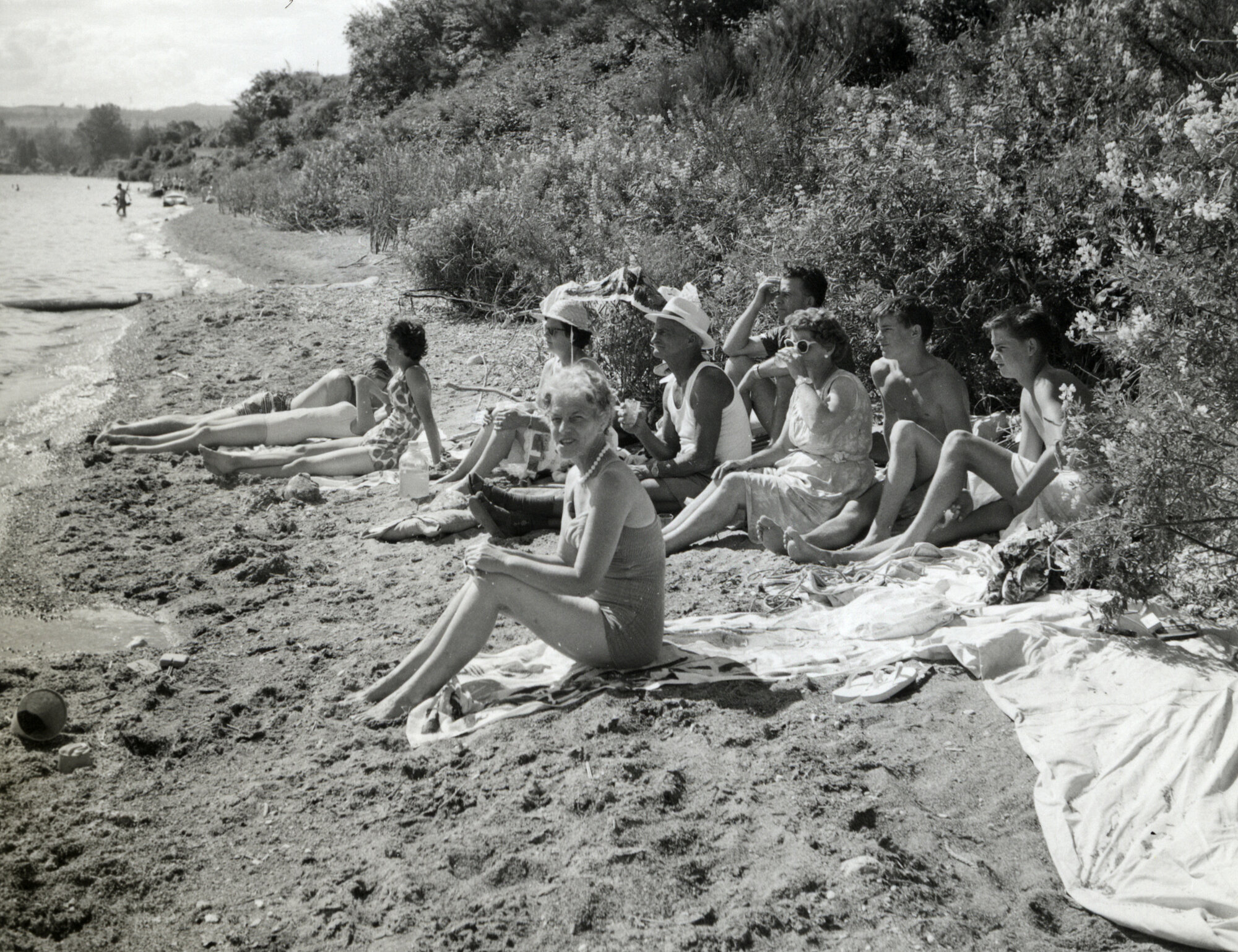 Wallace family at beach