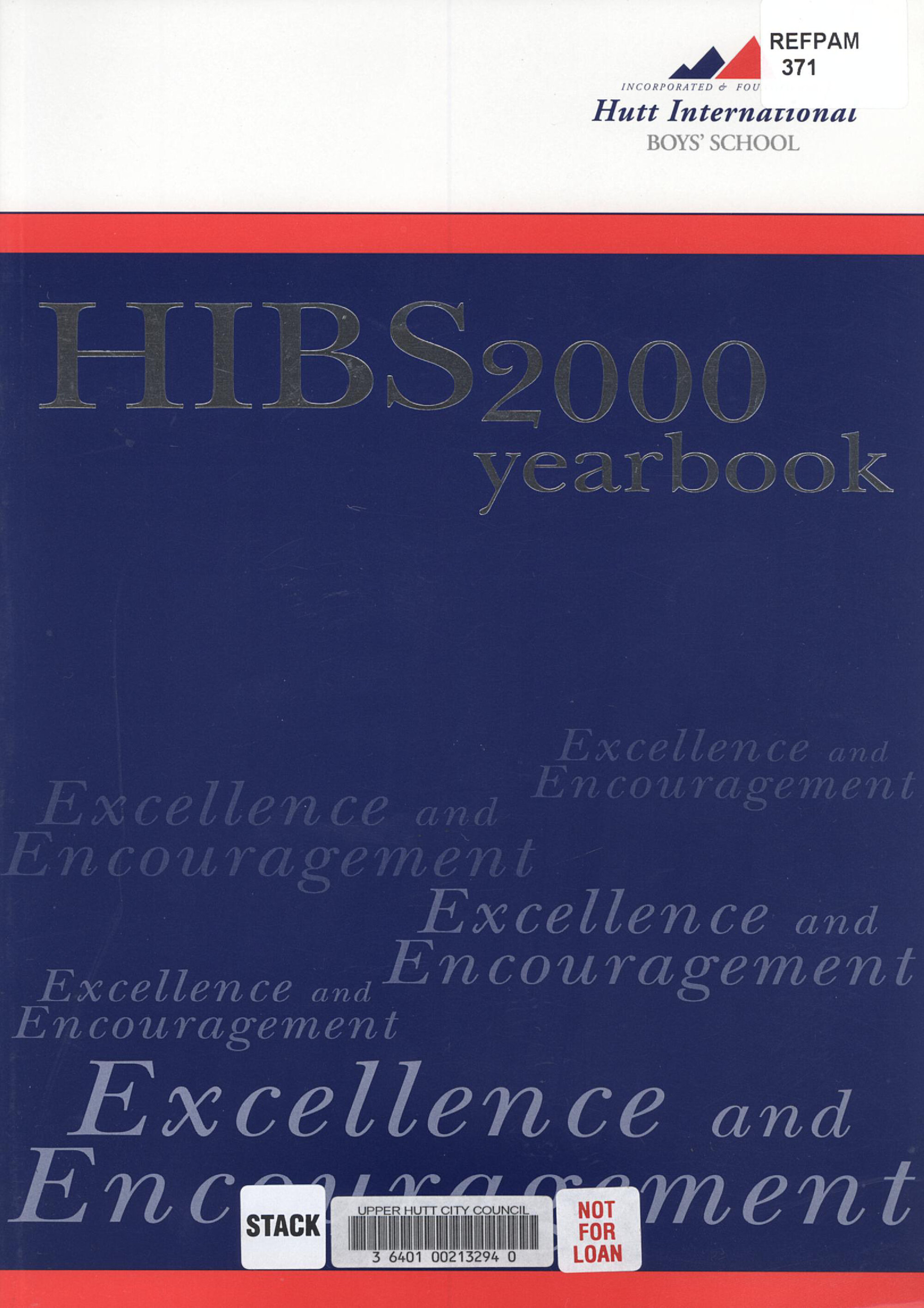 Hutt International Boys' School Yearbook 2000