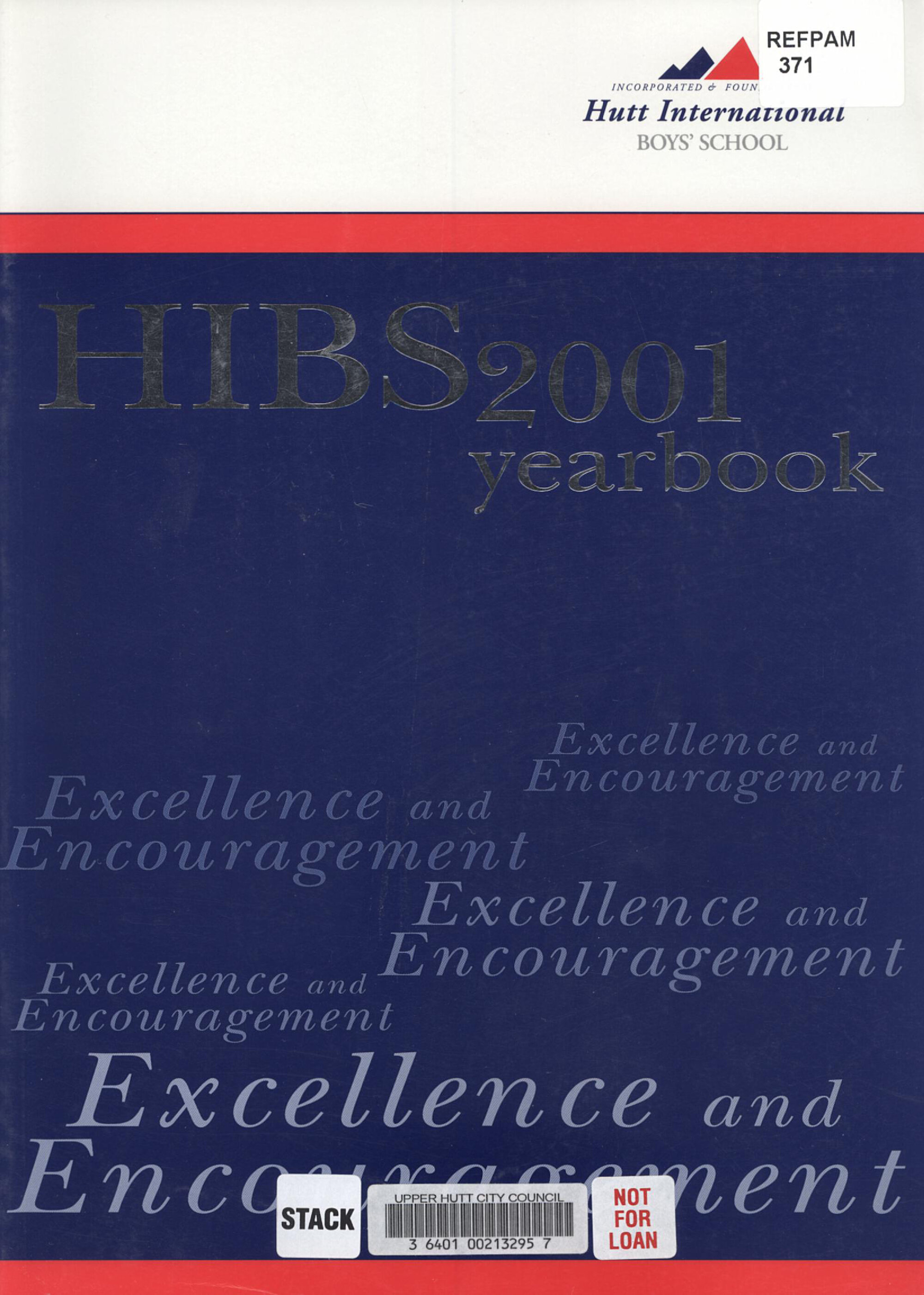 Hutt International Boys' School Yearbook 2001