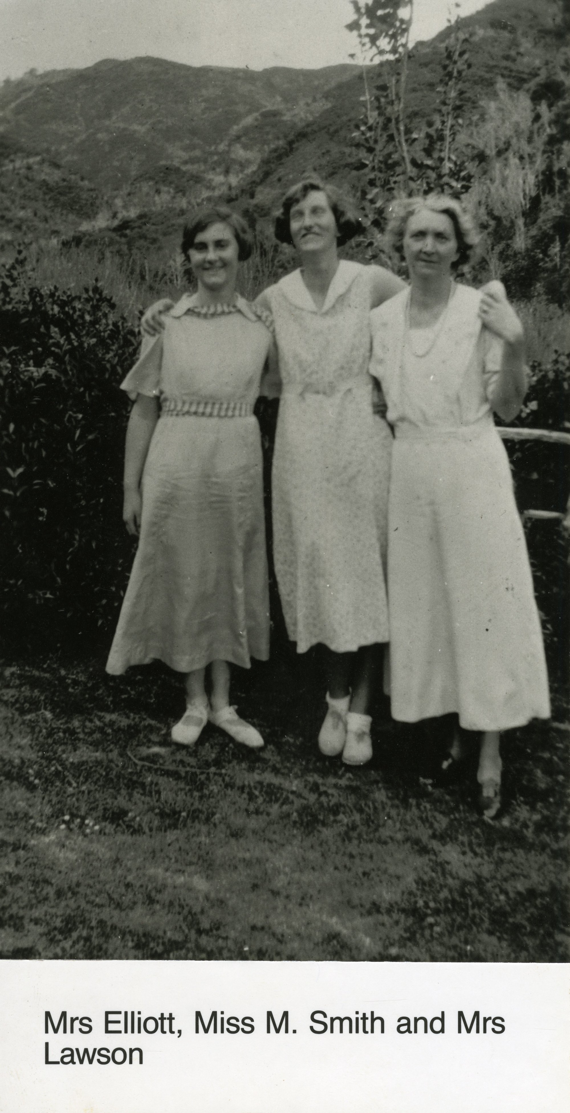 Pinehaven Road residents; Mrs Elliott, Miss M. Smith and Mrs Lawson.