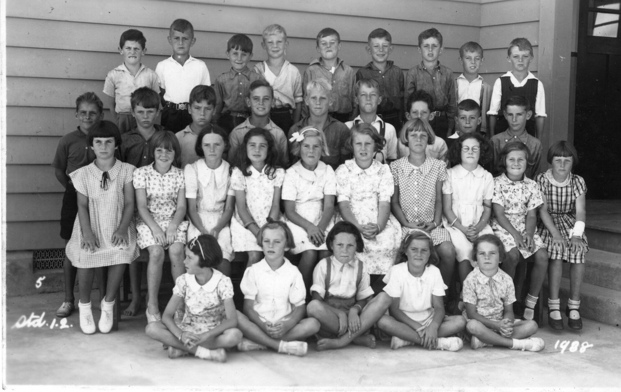 Trentham School, 1938, Standard 1 and 2. [P1-1086-3455]
