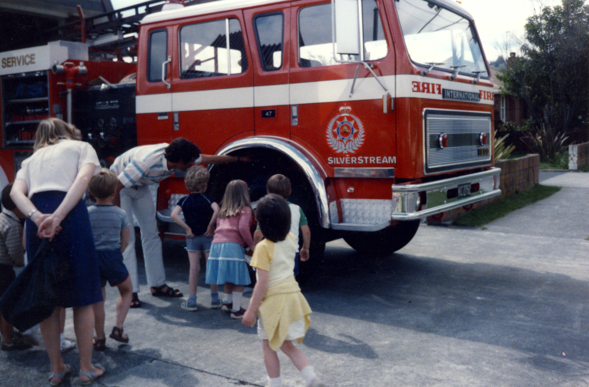 Silverstream Kindergarten; fire brigade visit