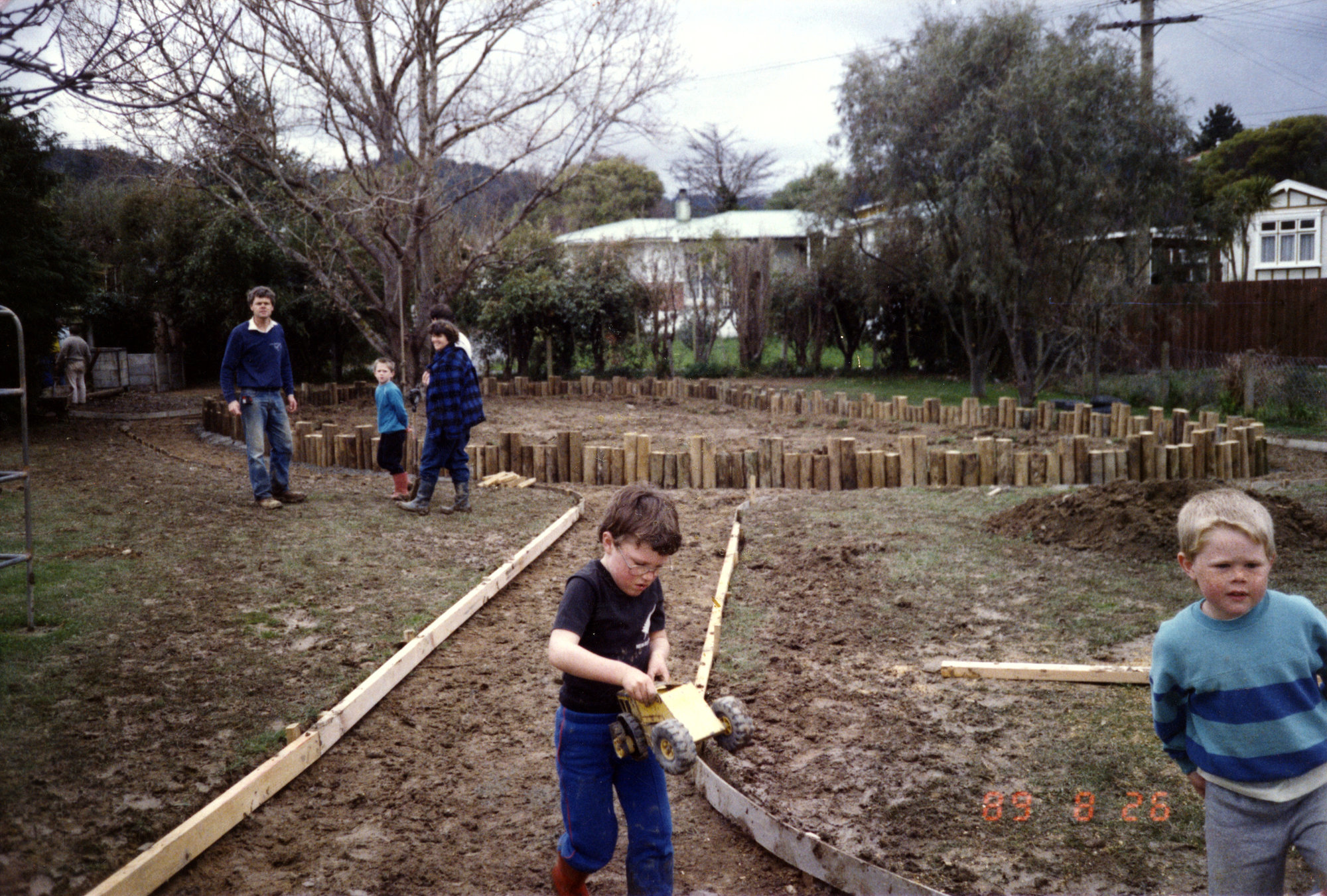 Silverstream Kindergarten footpath 2; preparation