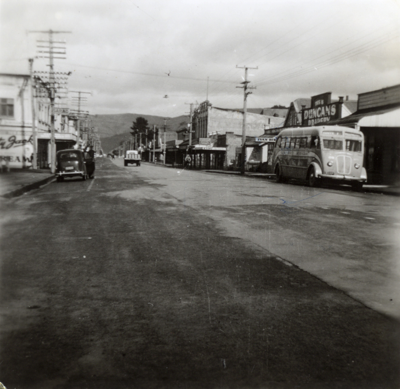 Main Street, looking west from near Russell Street.