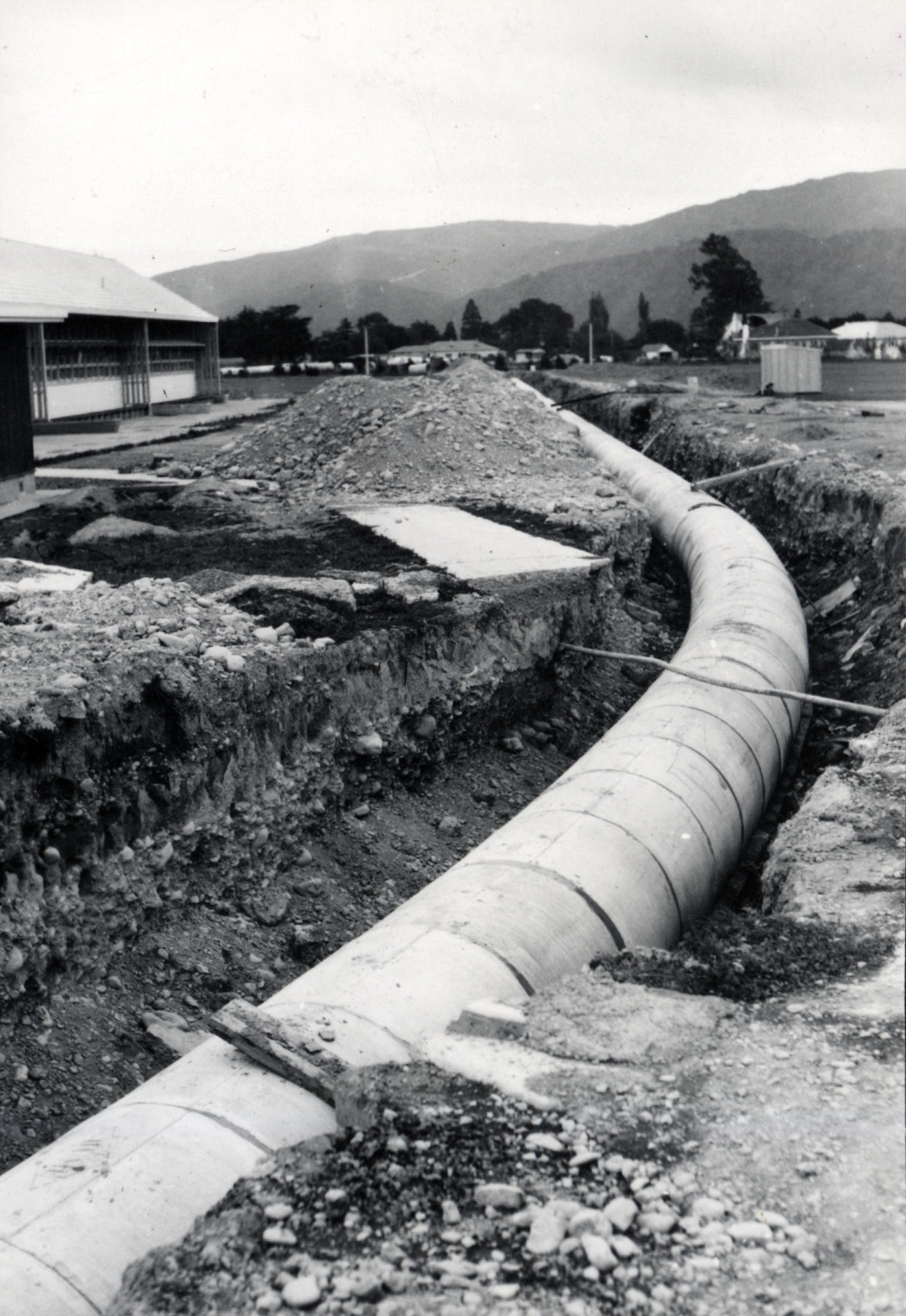 Heretaunga College; stormwater drain curve.