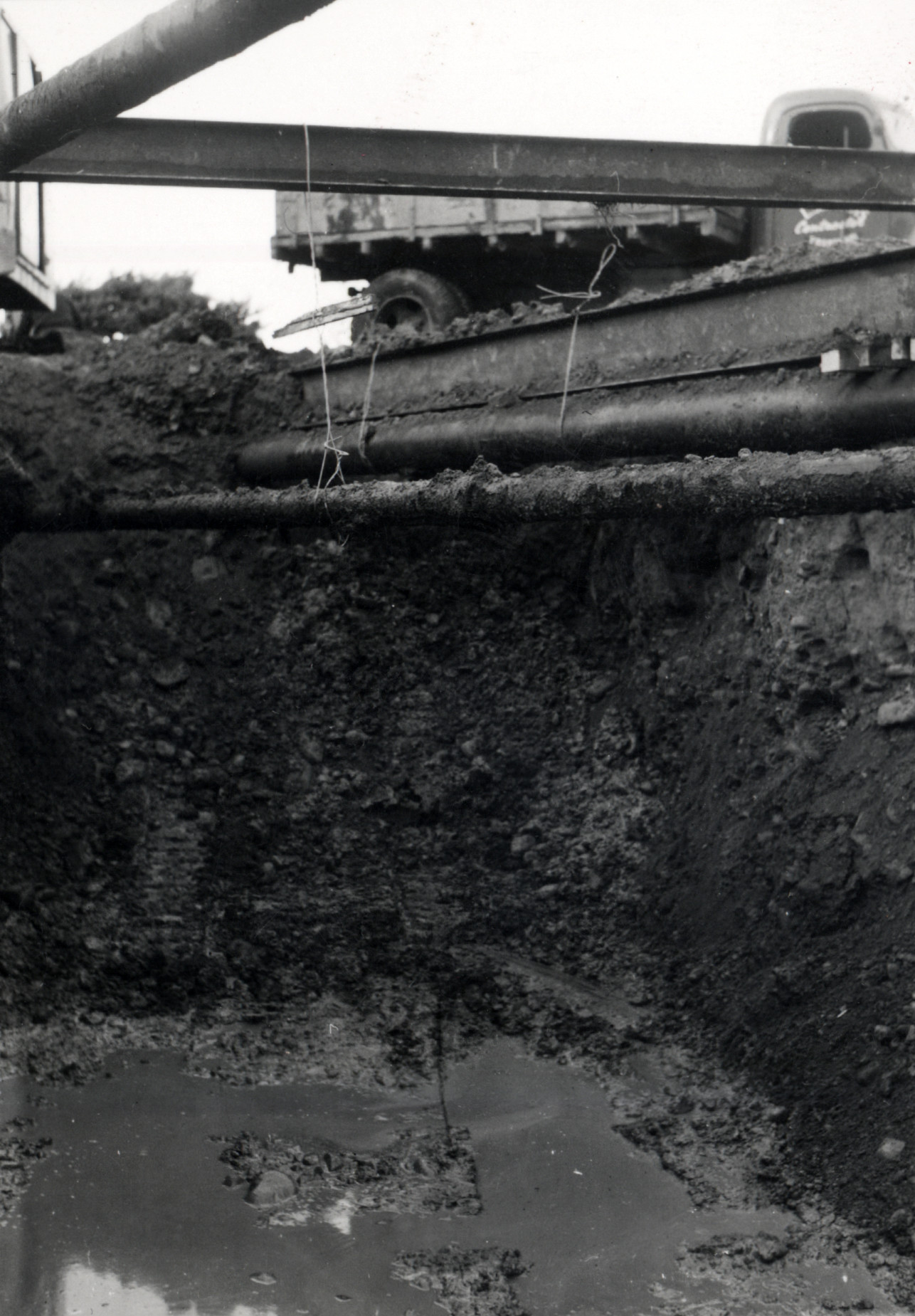 Main Road water mains.