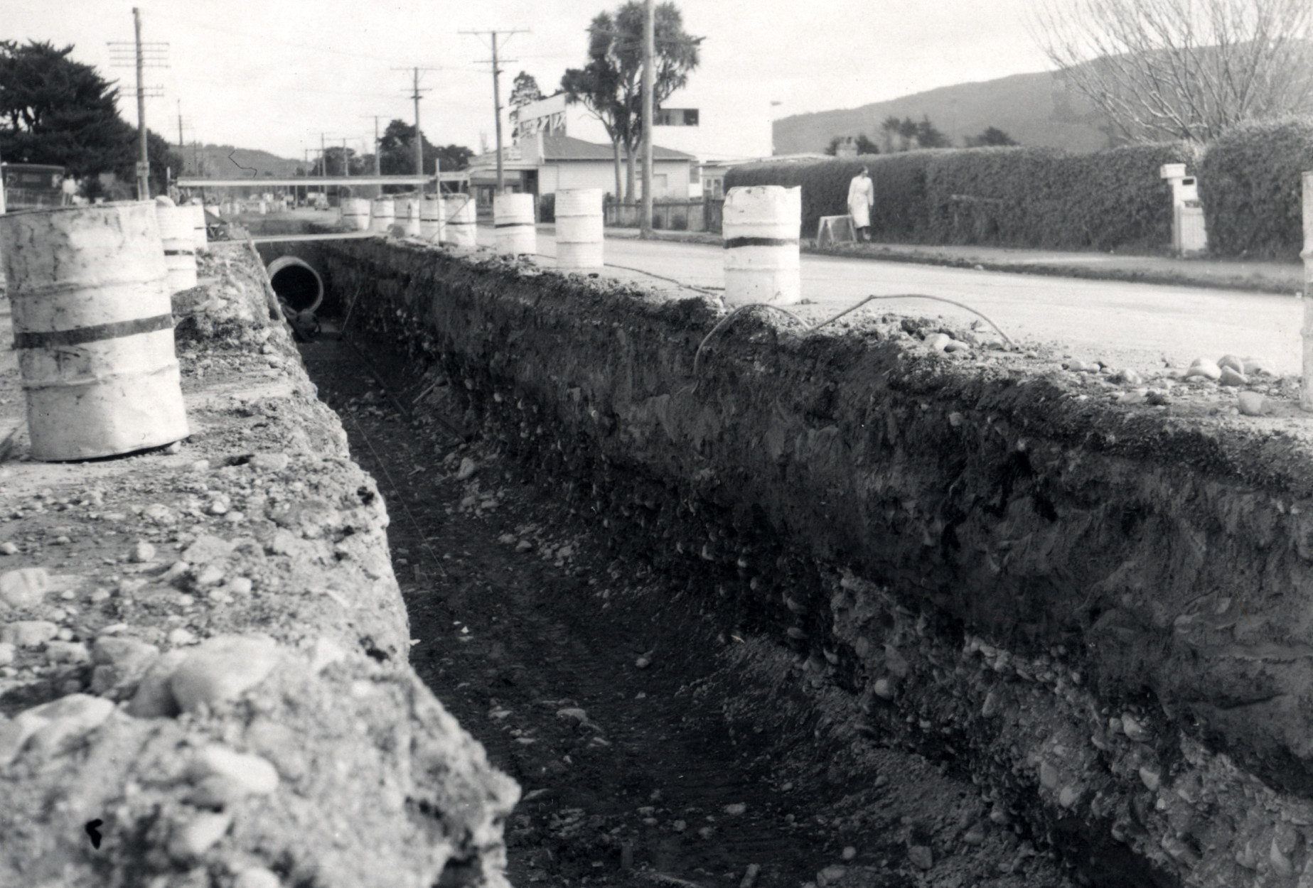 Drainage; gravel filling under Main Rd, West of Stephen St.