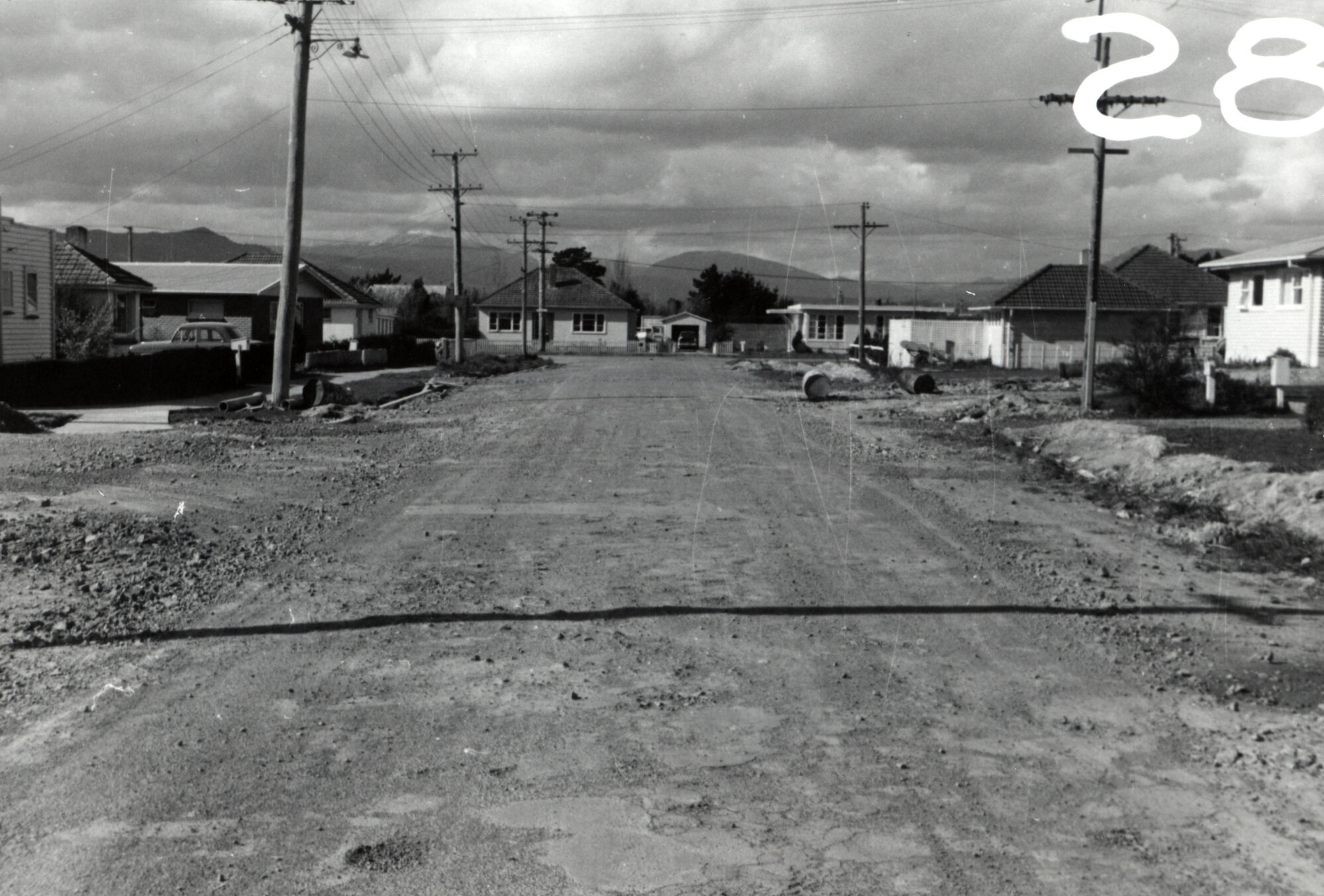 Pempsey St, looking east towards Heretaunga Square 1961