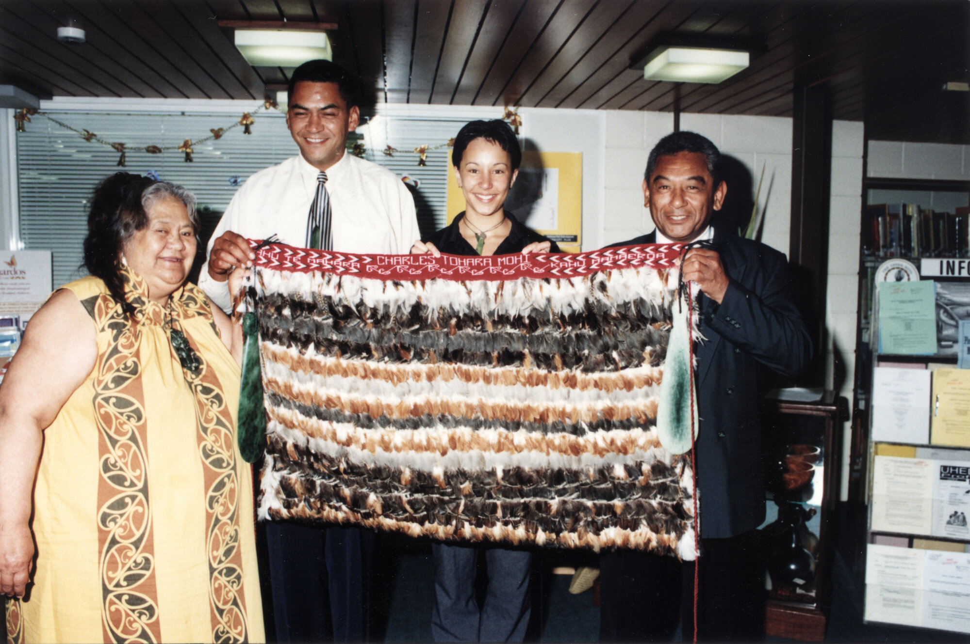 Cloak of remembrance for Charles Tohara Mohi.