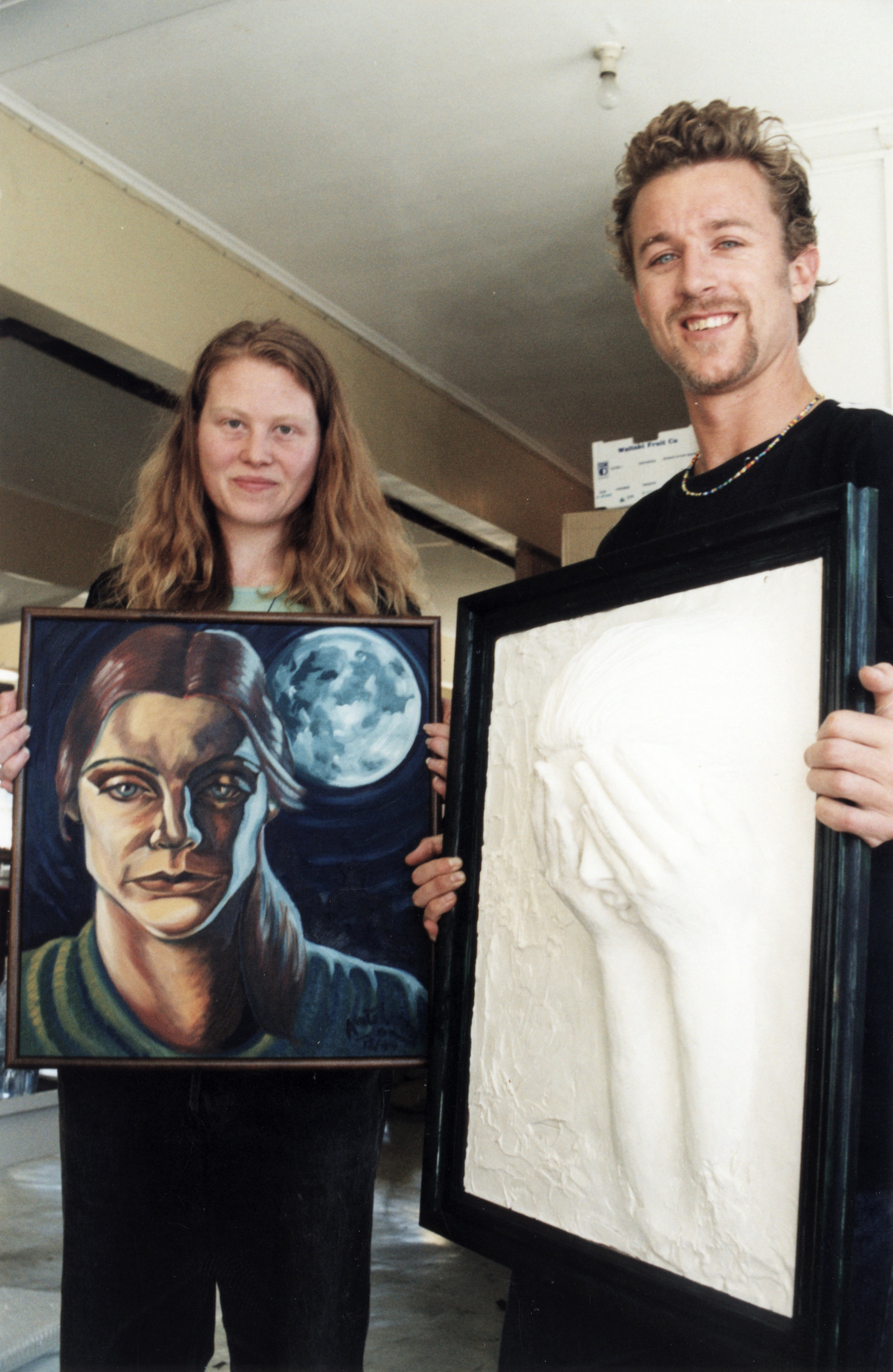 Archibalds' Gallery; Kate Lepper and Clayton Homer exhibiting artworks.