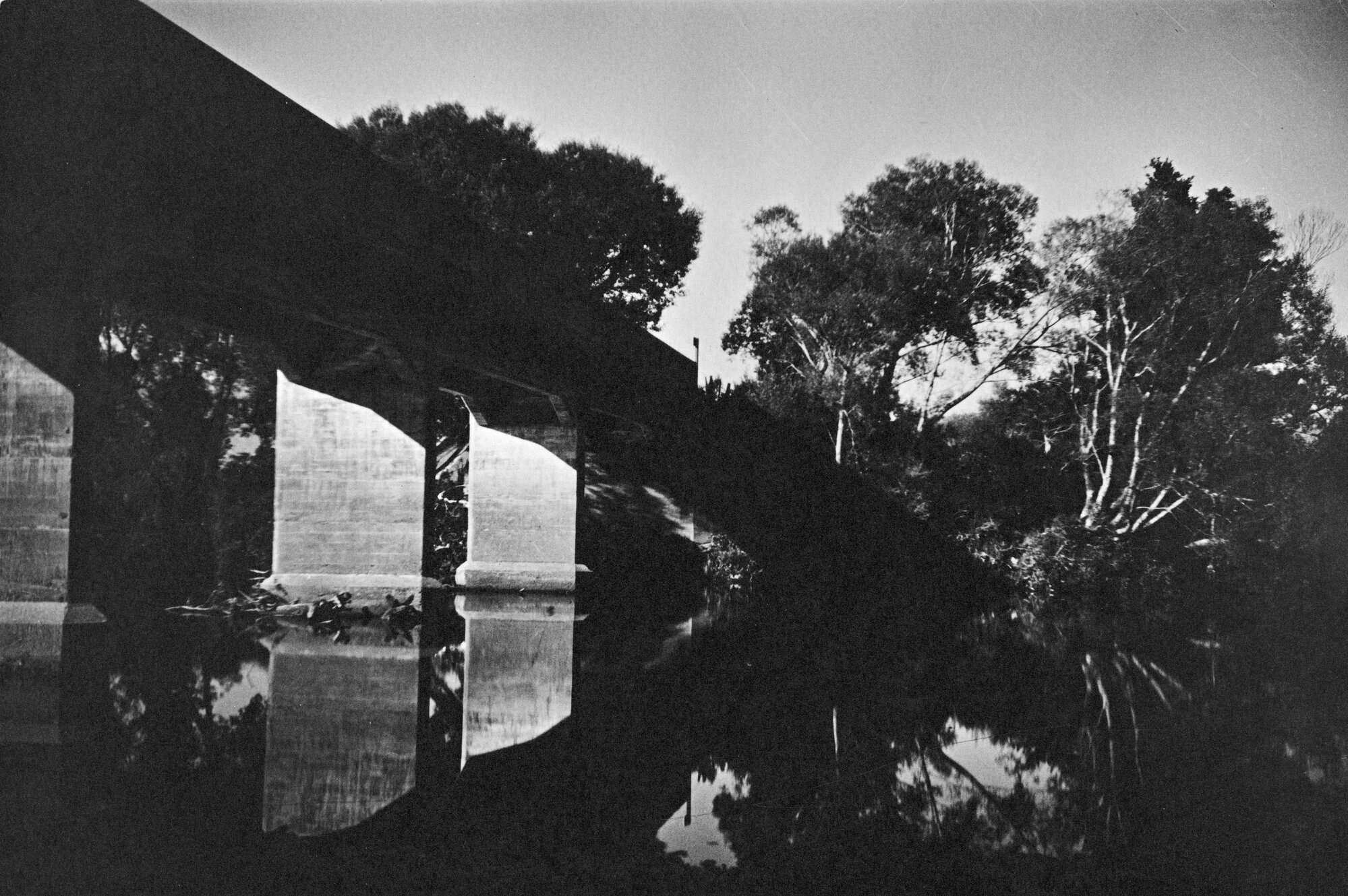Moonshine Bridge 1; replaced by a curved bridge. 