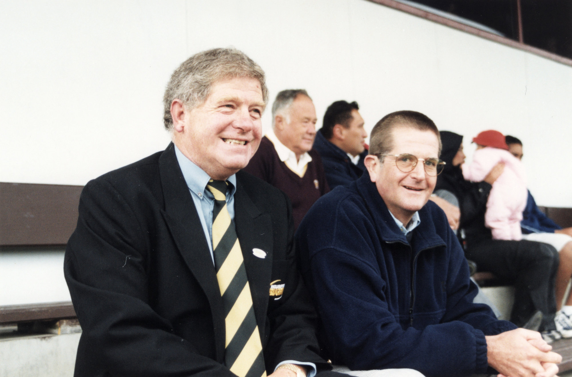 Rugby; Wellington Rugby Union president Rex Kirton and Wellington development XV coach Wayne Guppy.