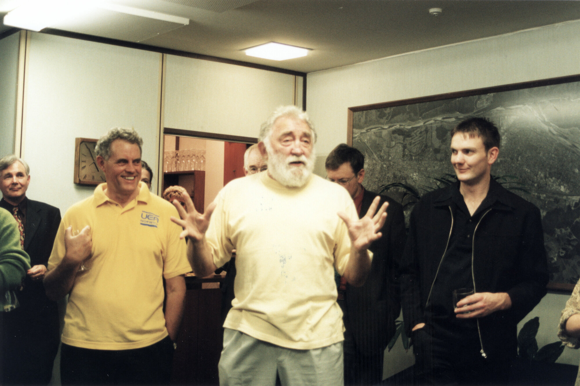 English botanist Dr. David Bellamy at the Upper Hutt Science Festival's mayoral reception; 2000