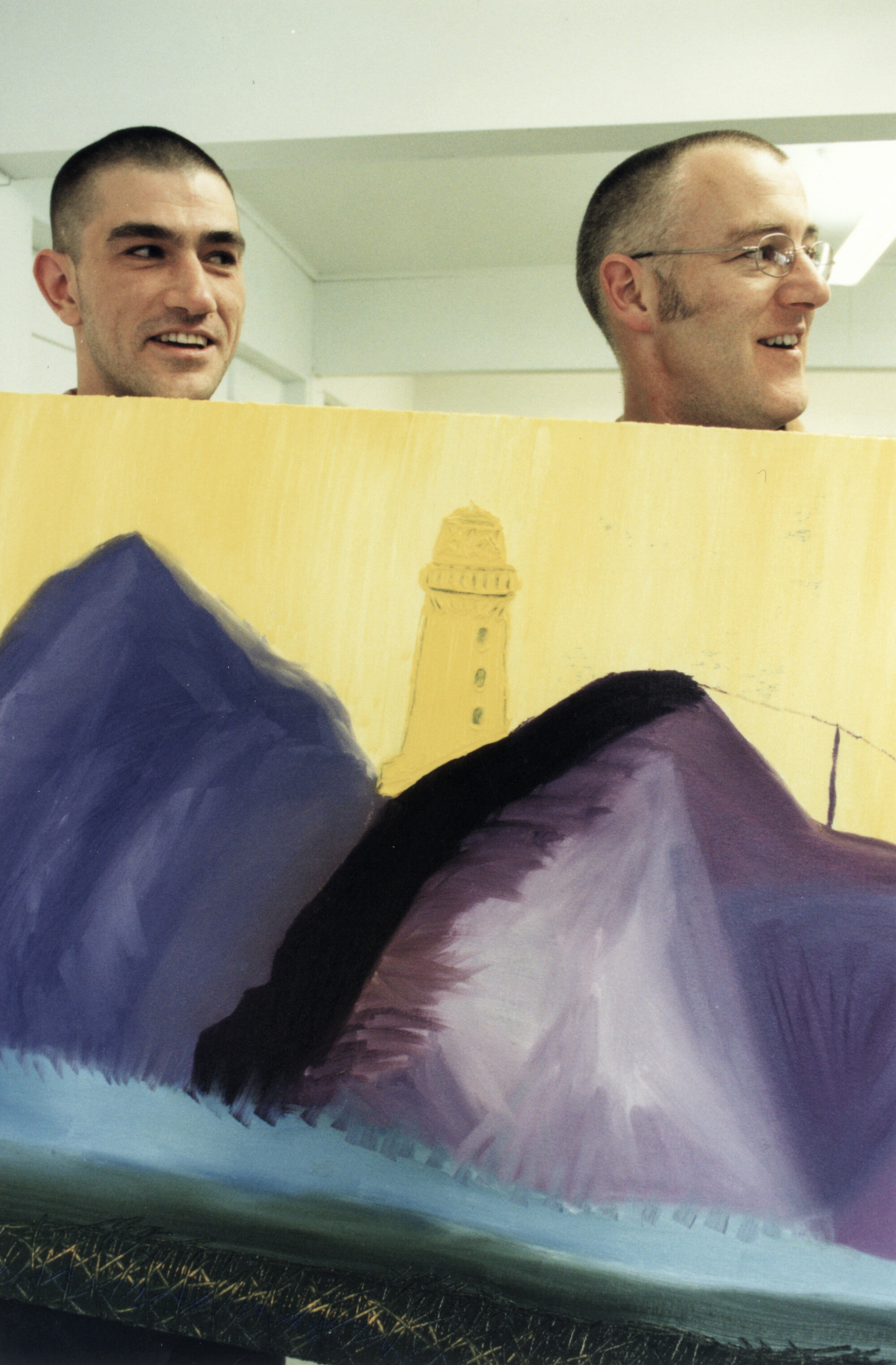 Archibald's Gallery; painter Glenn Humphries, potter Mark Ayson; Humphries Castlepoint painting.